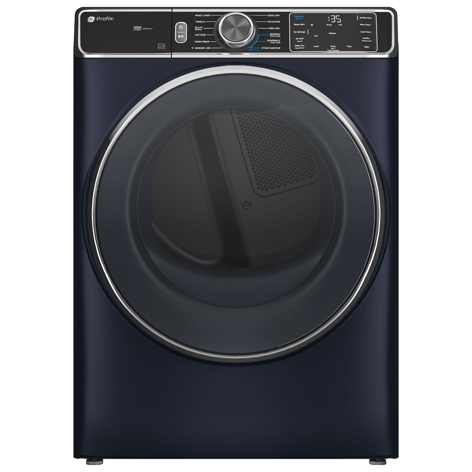 GE Profile 7.8 Cu. Ft. Electric Steam Dryer - Sapphire Blue