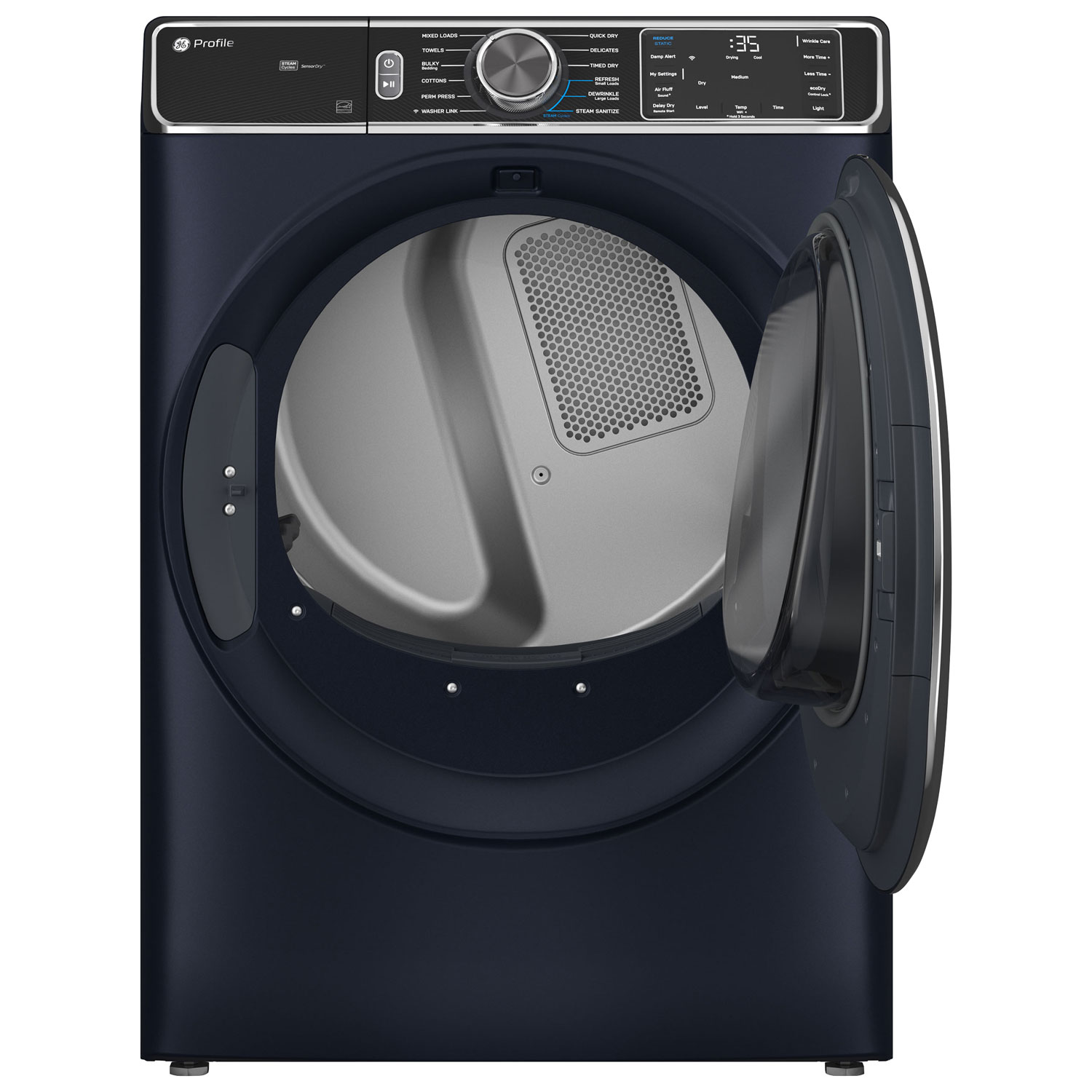 GE Profile 7.8 Cu. Ft. Electric Steam Dryer - Sapphire Blue