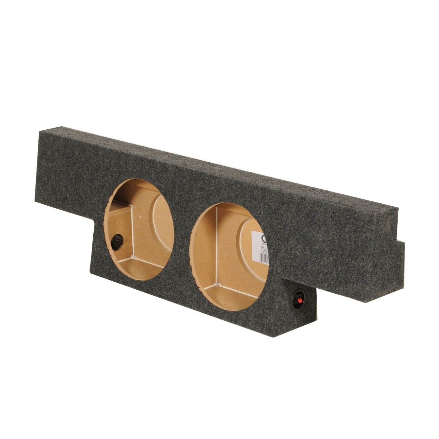 QPower Non HD Crew Cab Behind Seat Dual 10" Subwoofer Box