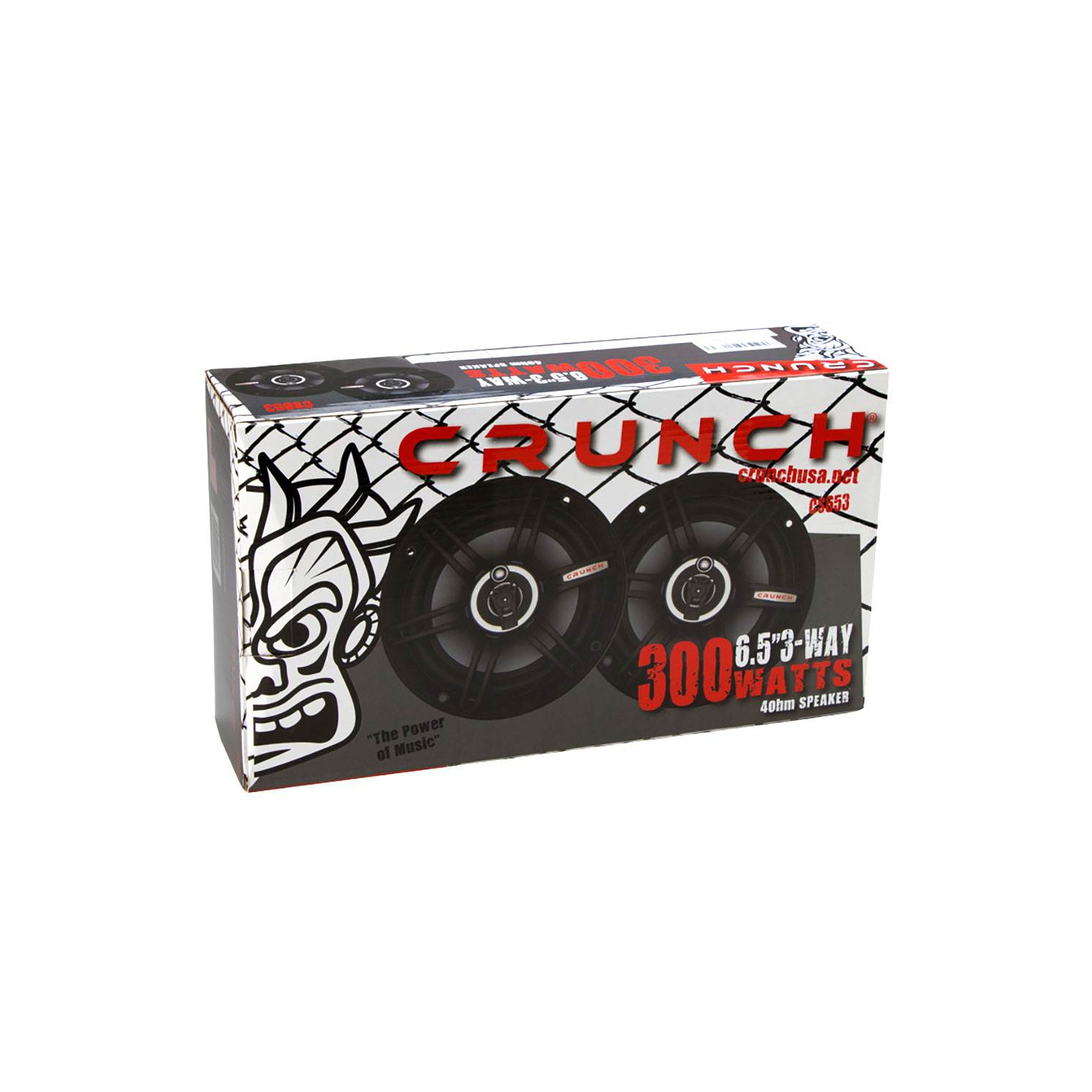 Amplificateur stéréo pour l'auto PX-1000 de Crunch avec haut-parleurs à 4 3 voies et trousse de câblage Soundstorm