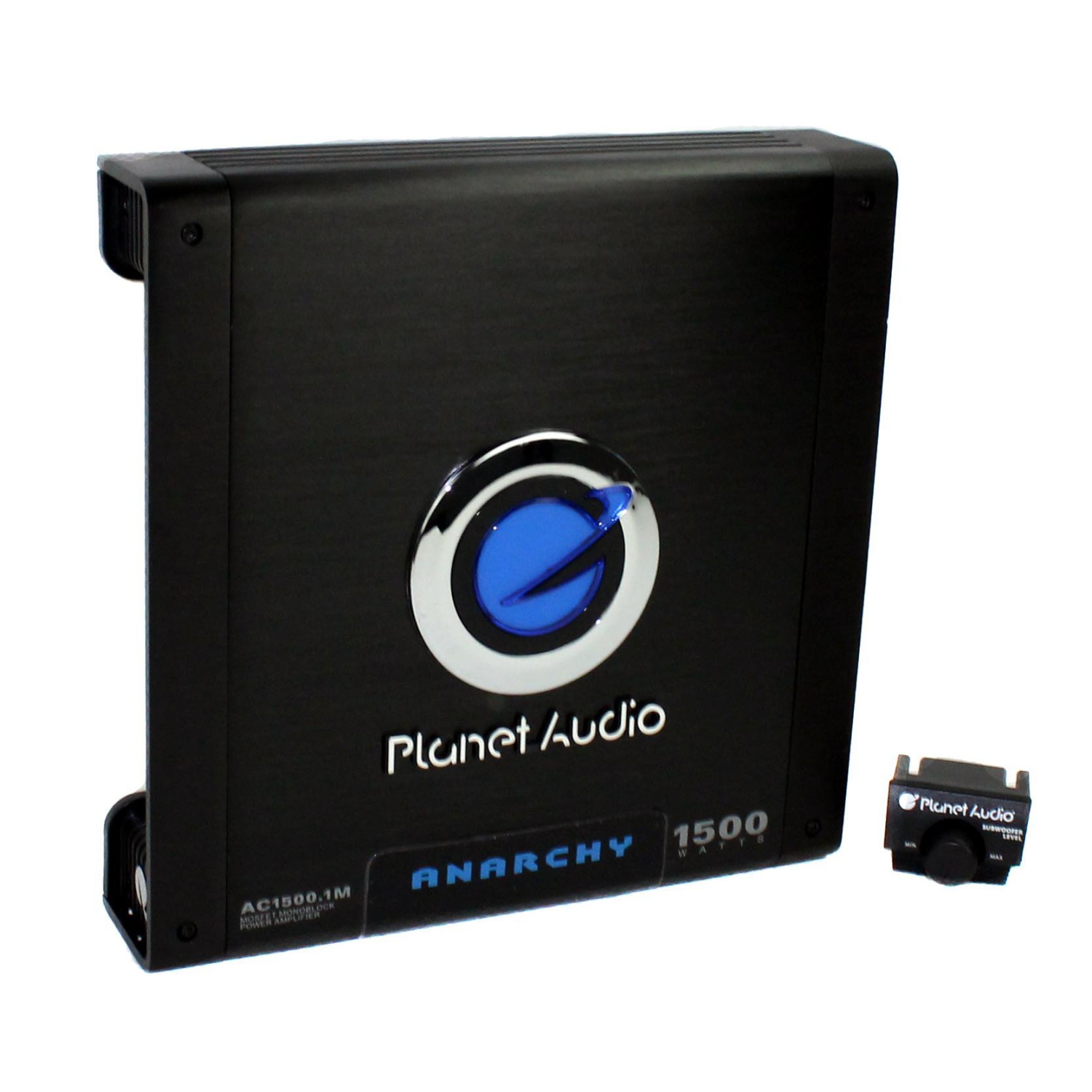 Haut-parleur d'extrêmes graves de 10 po de Planet Audio et amplificateur audio pour l'auto 15001 M avec télécommande