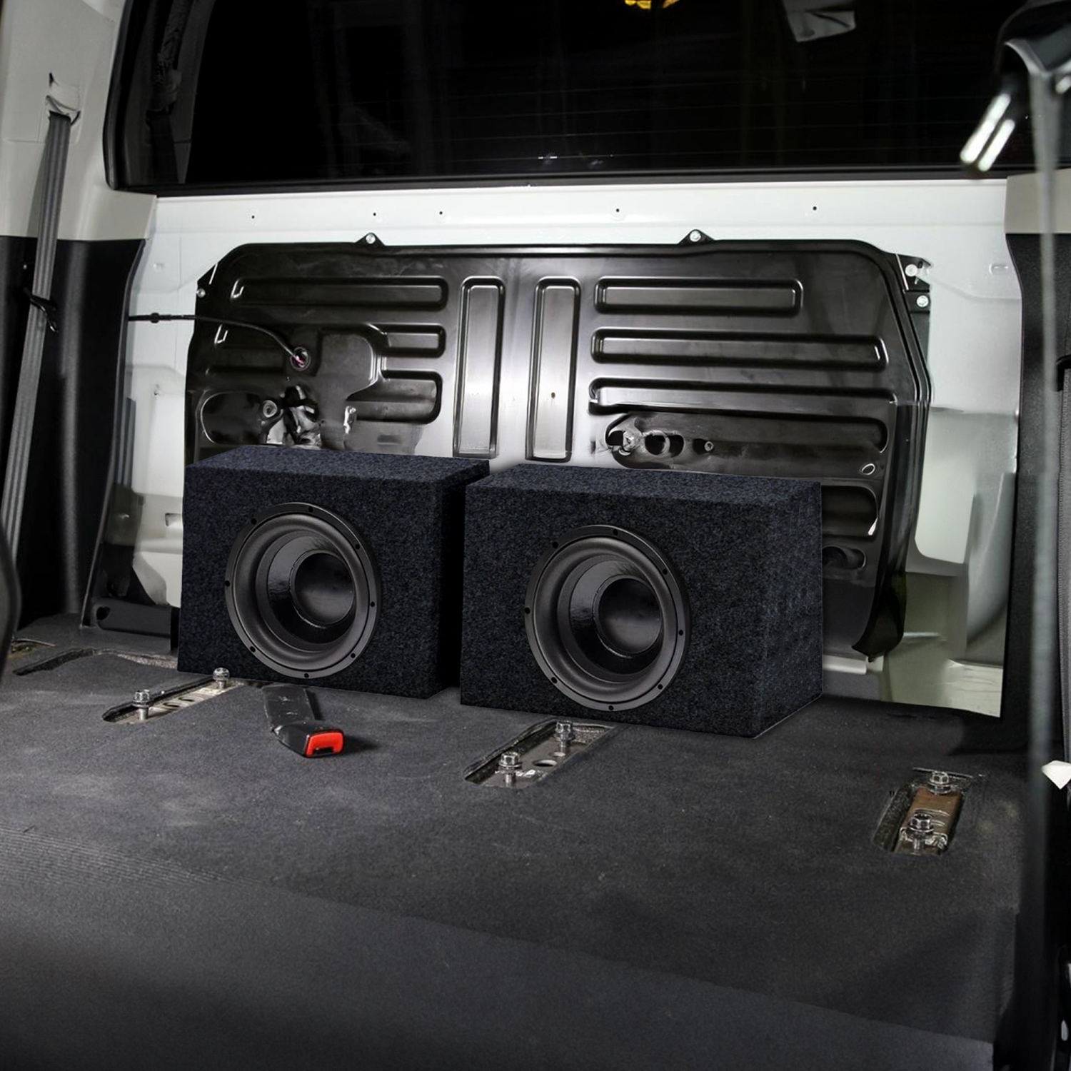 QPower QTW10 Single 10" Sealed Car Audio Subwoofer Sub Box Enclosures