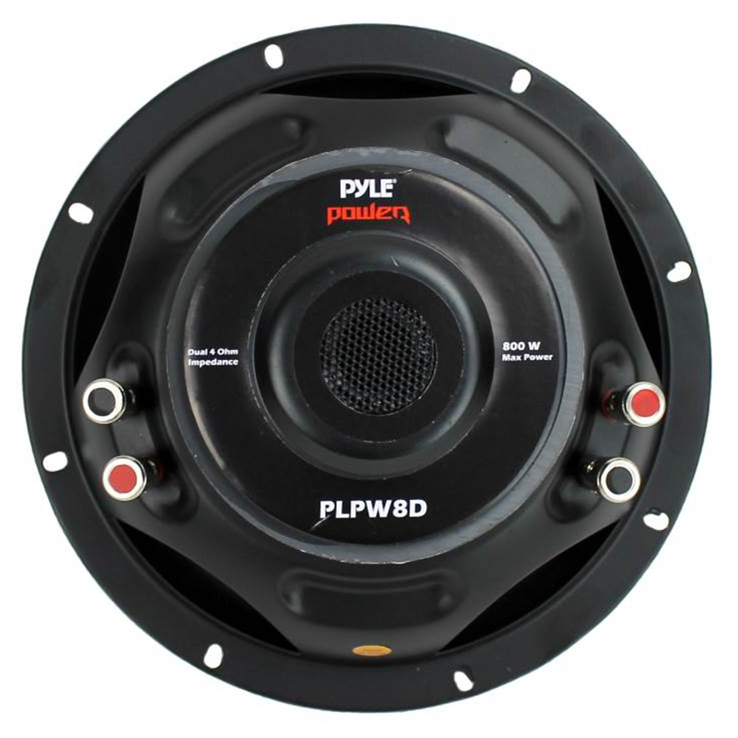 Pyle – Ensemble de haut-parleurs d'extrêmes graves 1600&nbsp;W DVC 4&nbsp;Ohm pour l'auto, 8&nbsp;po, noir