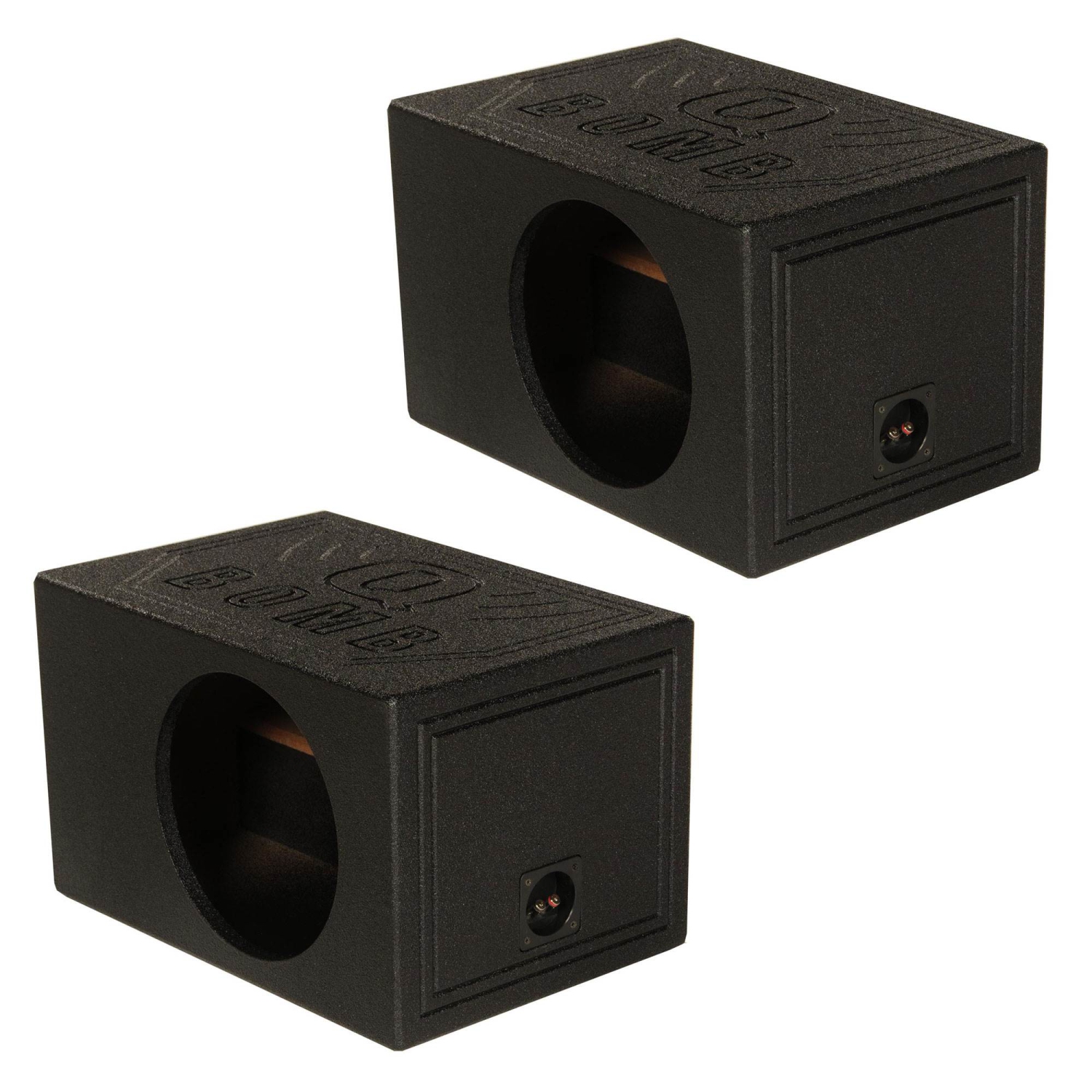 Enceinte caisson de haut-parleur d'extrêmes graves d'auto évent simple 10 po QBOMB10VL de Q-Power