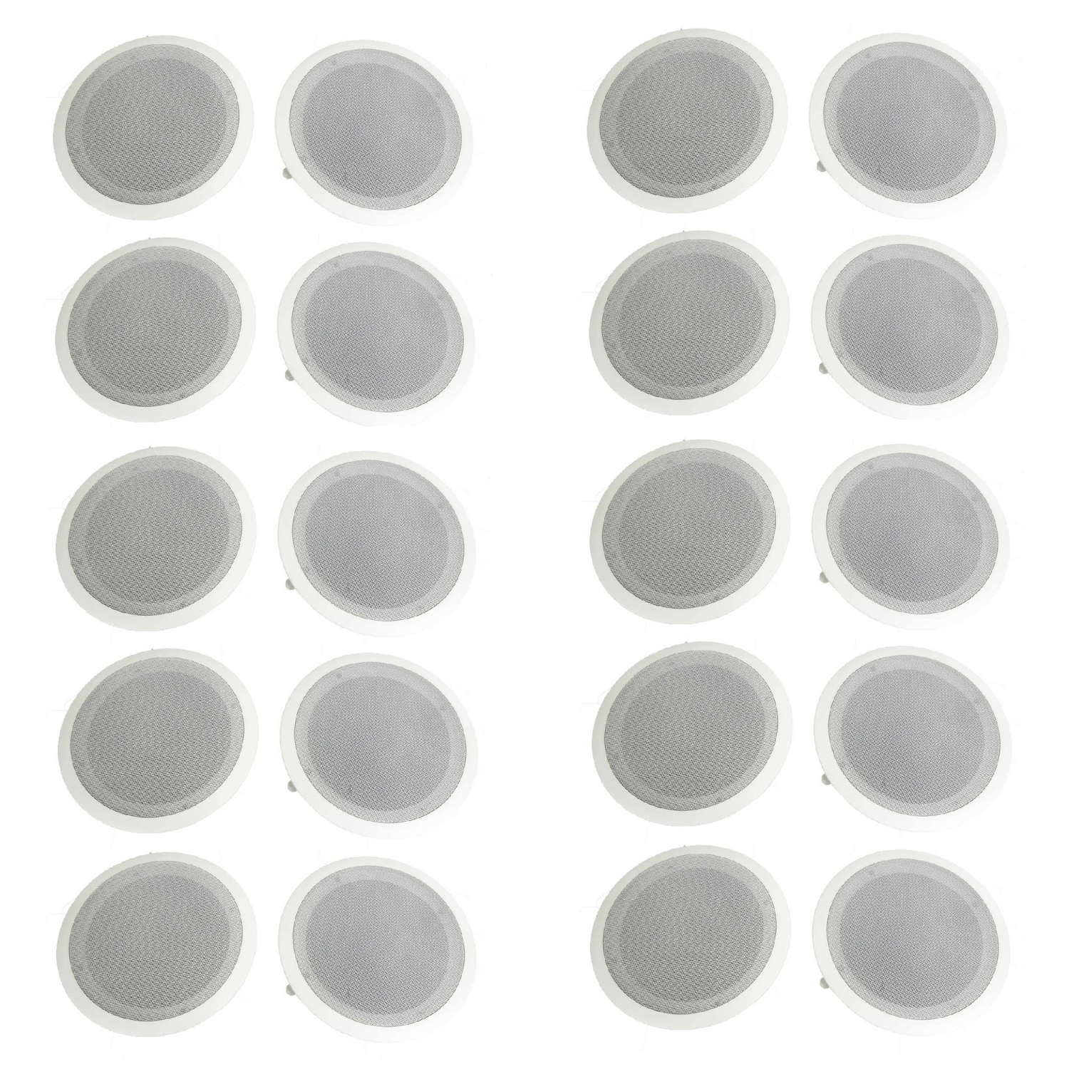 Pyle 8 Inch 500W 2 Way In Wall Ceiling Home Speakers System (10 Pack)