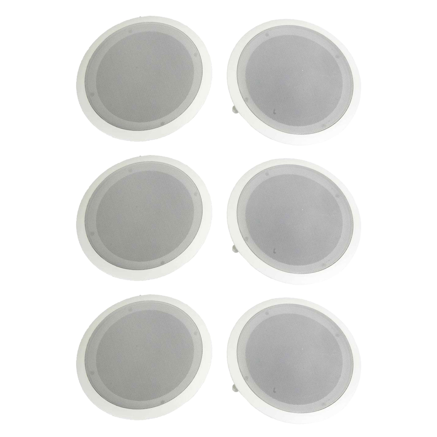 Pyle 8 – système de haut-parleurs de plafond mural à 2 voies audio stéréo pour la maison, 6 haut-parleurs