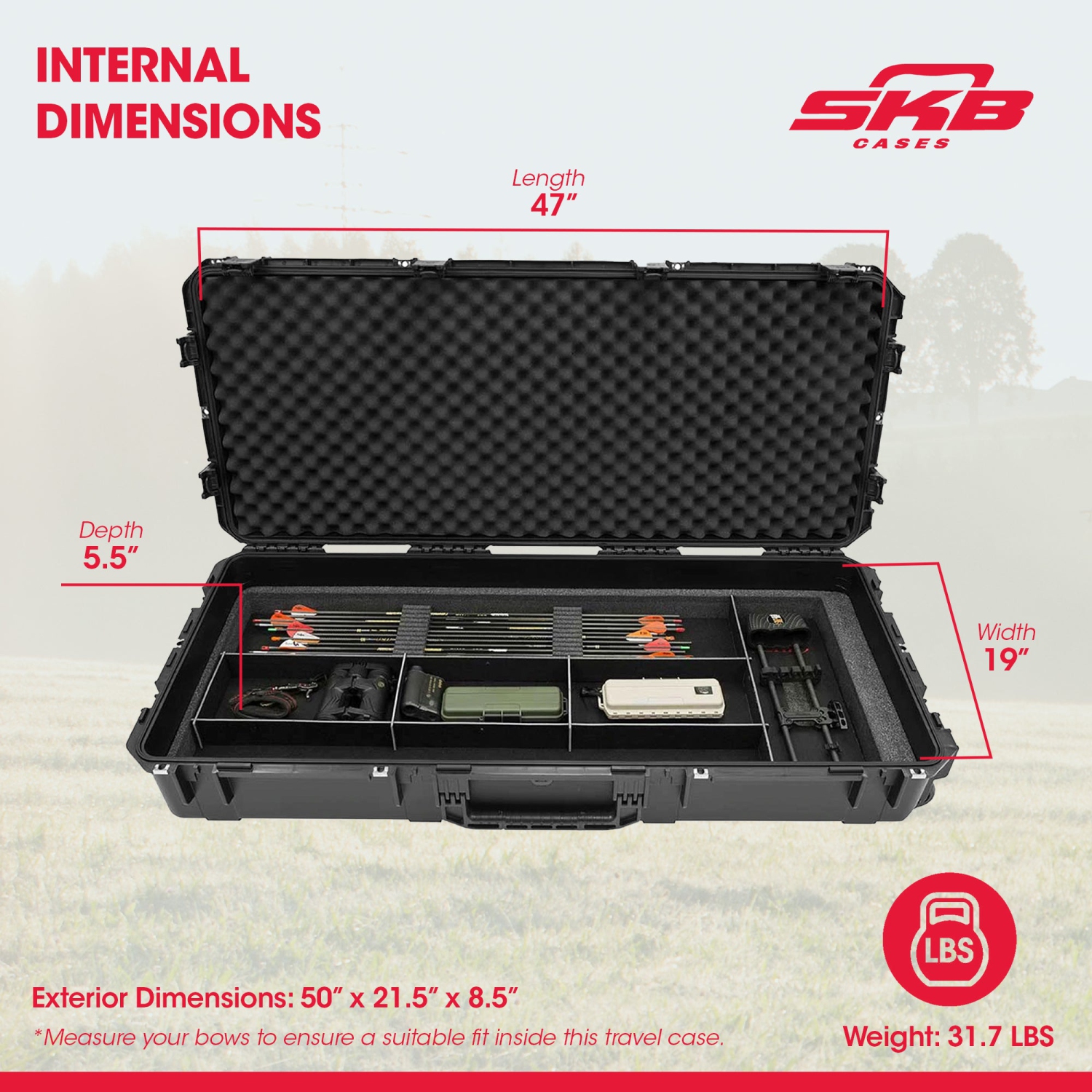 SKB cases – Étui à boucle simple/double iSeries 3I-4719-PL avec extérieur en plastique rigide
