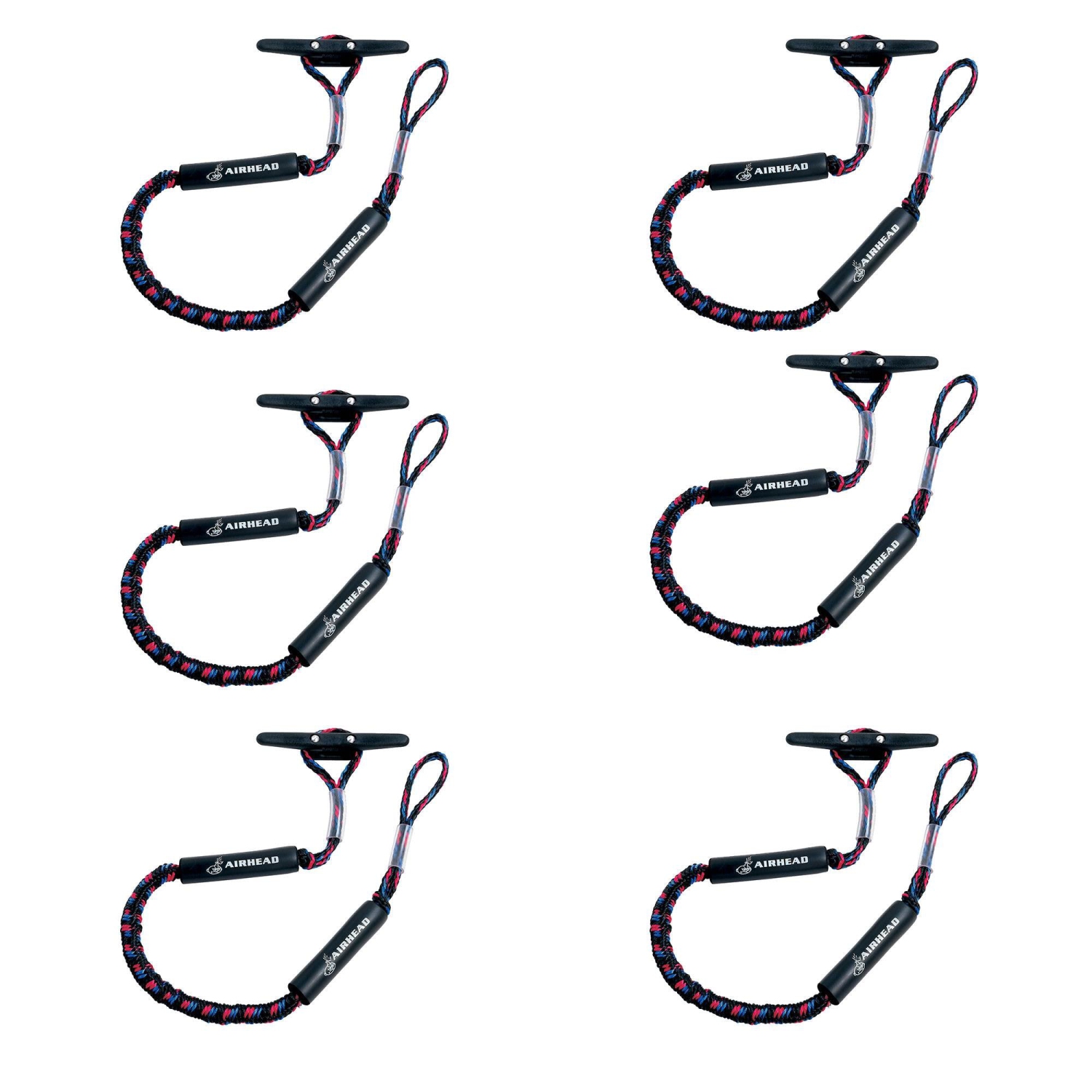 Corde de bateau de 5 pi AIRHEAD Bungee Dock Line, extensible jusqu'à 7 pi