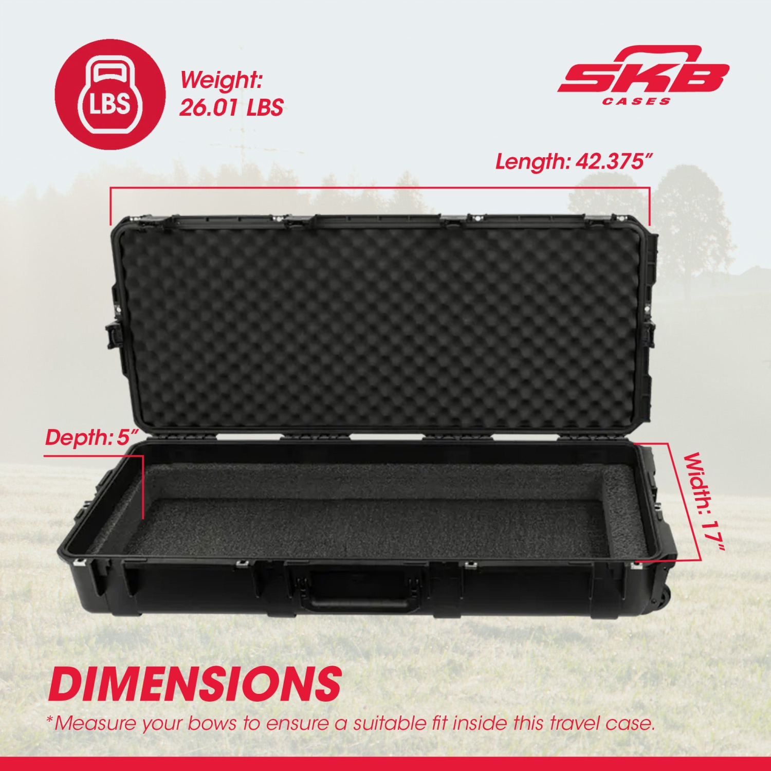 SKB cases – petit étui étanche à double boucle iSeries 3I-4217-USD, noir