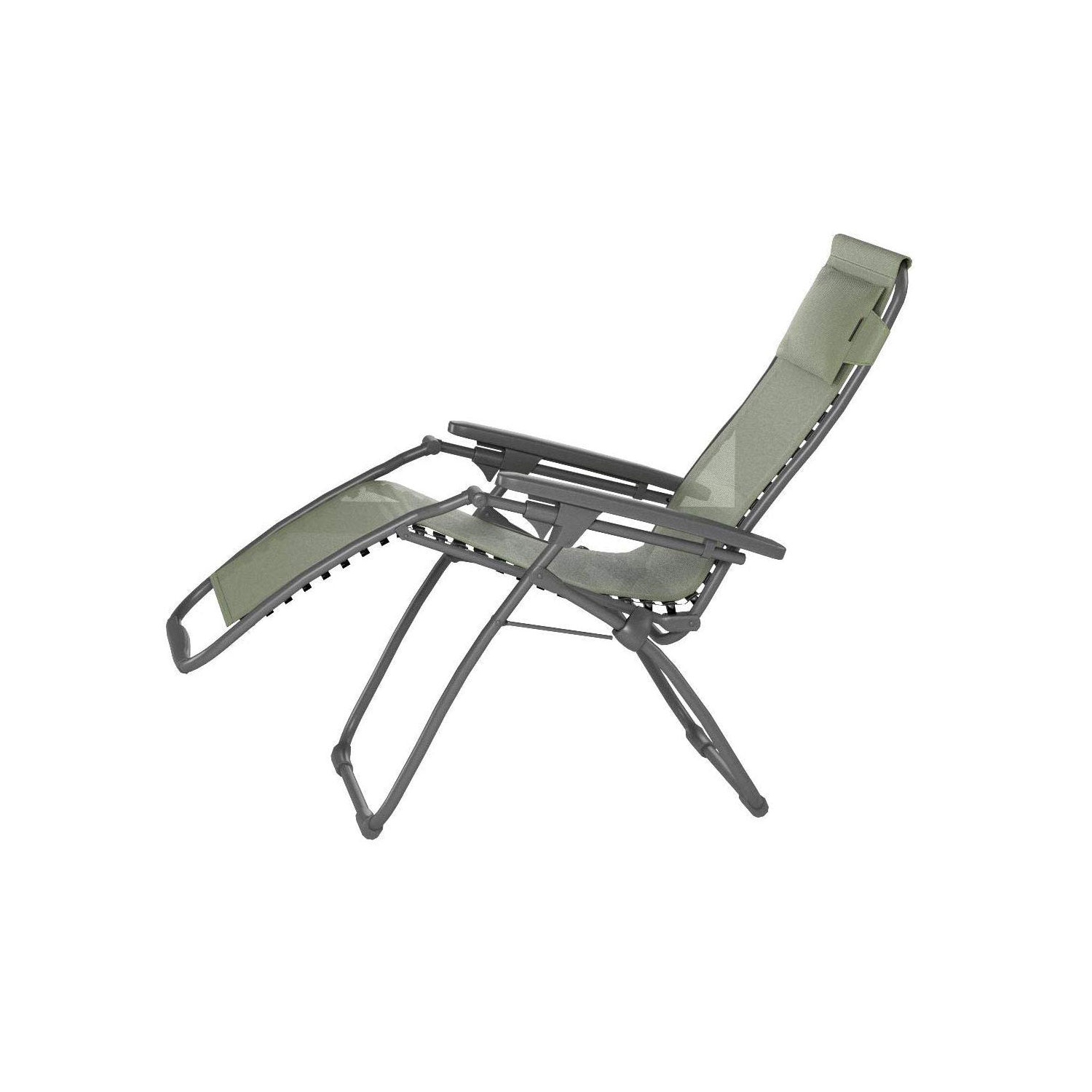 Lafuma LFM3118-8557 Futura Series Zero Gravity Outdoor Lounge Recliner, Green
