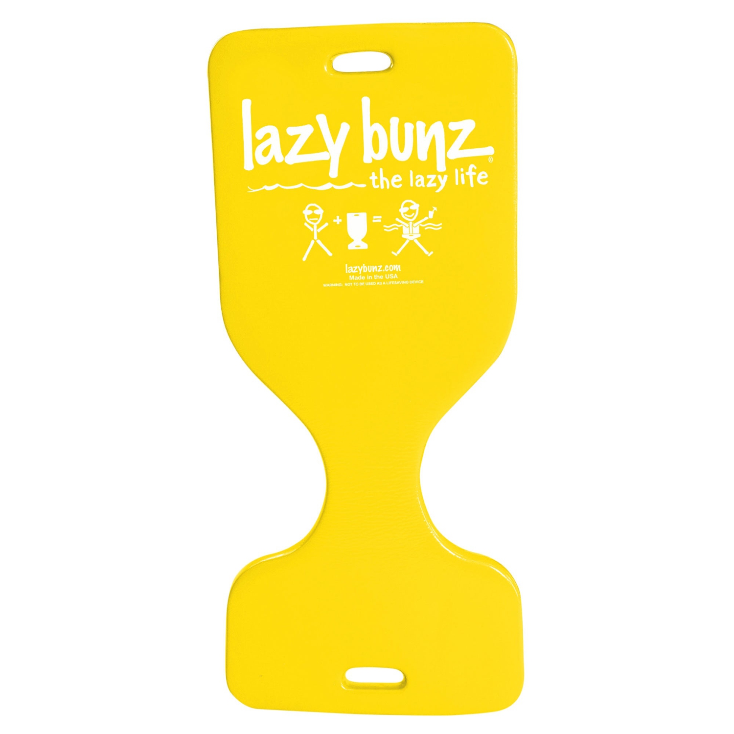 TRC Recreation – Chaise longue flottante pour piscine Lazy Bunz en mousse, jaune