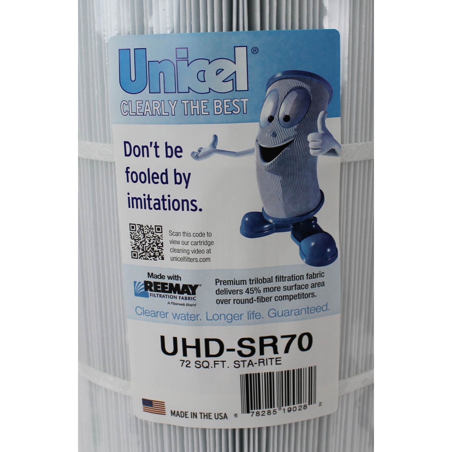 Unicel – Cartouche de filtre pour piscine UHD-SR70 72, 4 oz, 195 plis