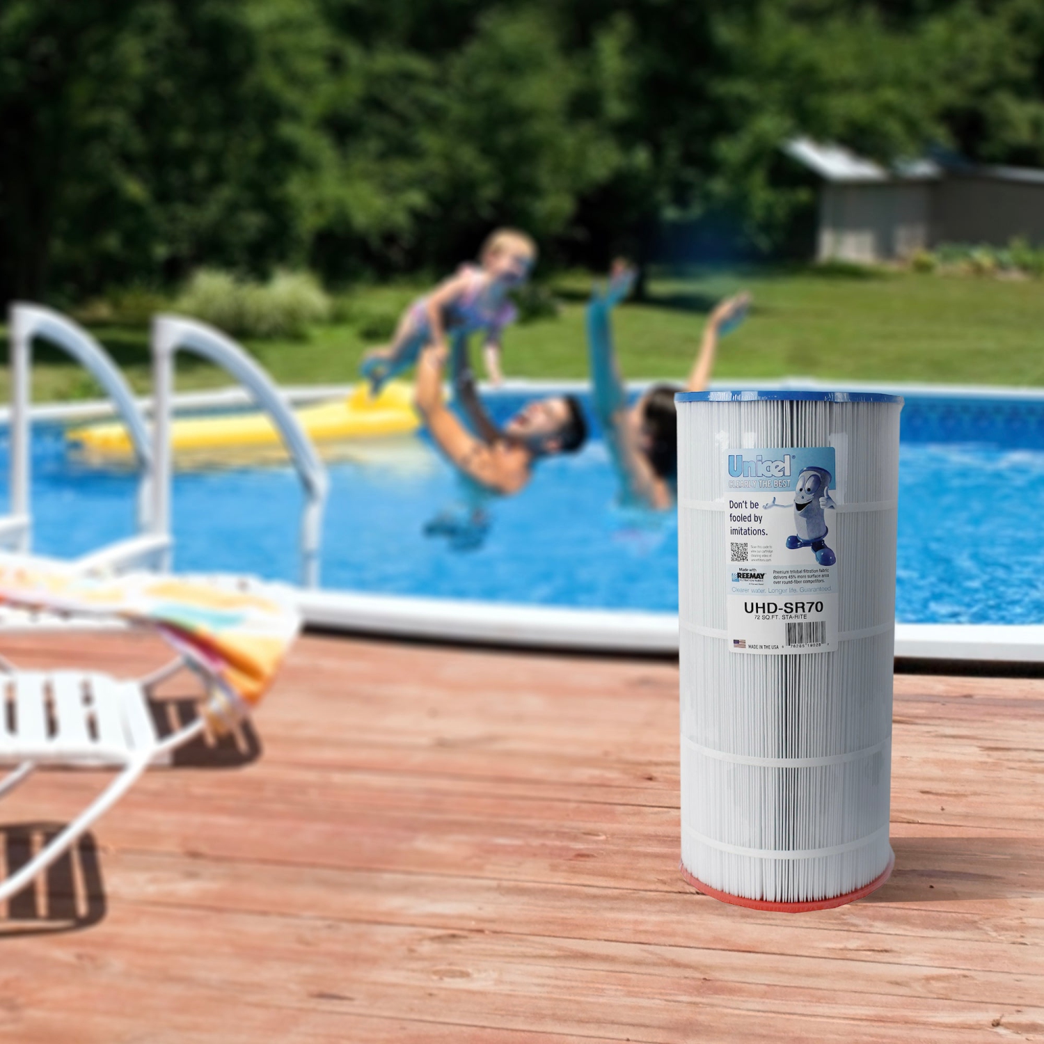 Unicel – Cartouche de filtre pour piscine UHD-SR70 72, 4 oz, 195 plis