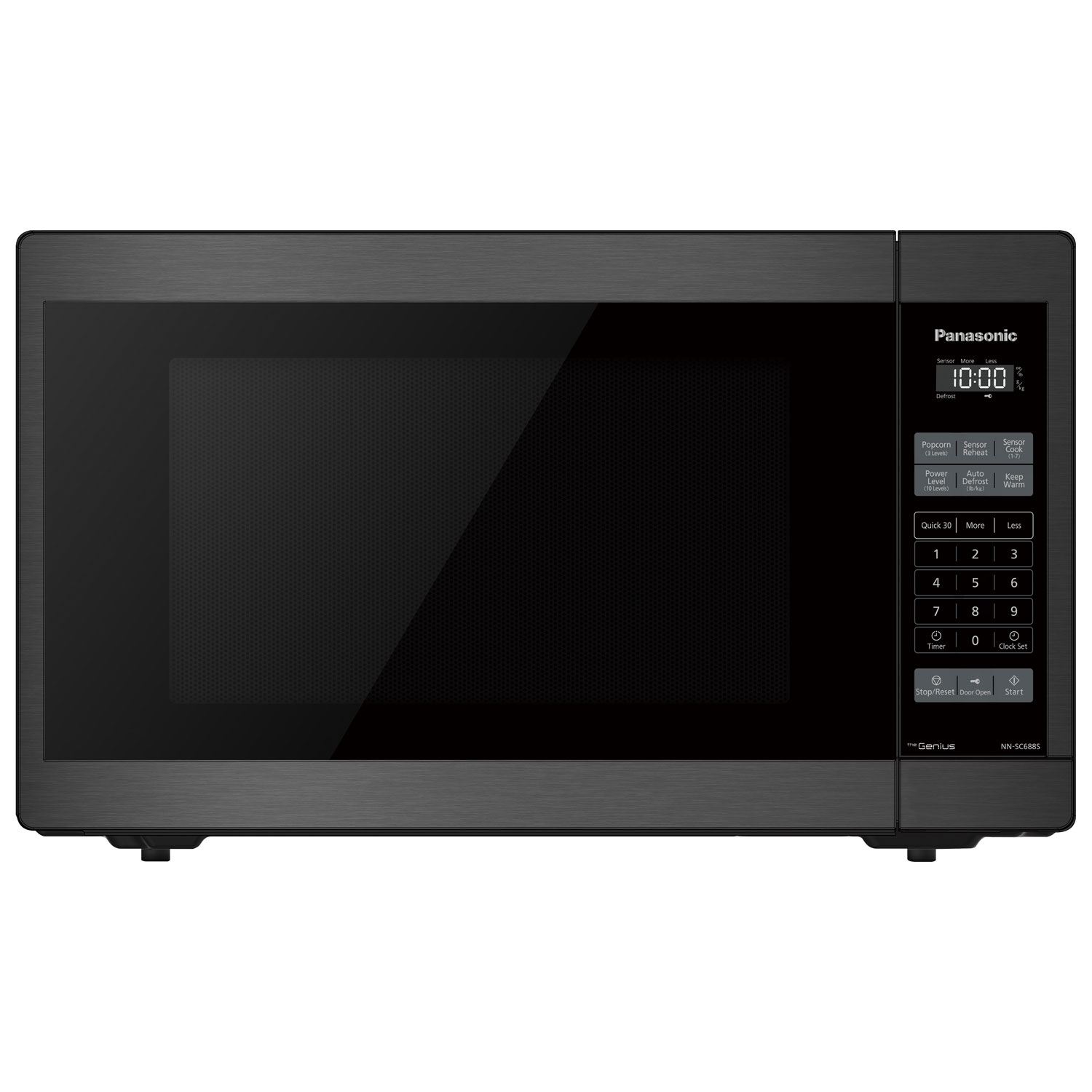 Panasonic Genius 1.3 Cu. Ft. Microwave (NNSC688SC) - Black Stainless