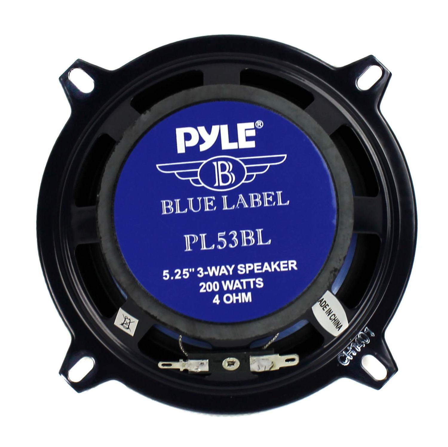 Pyle PL53BL 5.25" 200W 3-Way Car Audio Triaxial Speakers Stereo, Blue