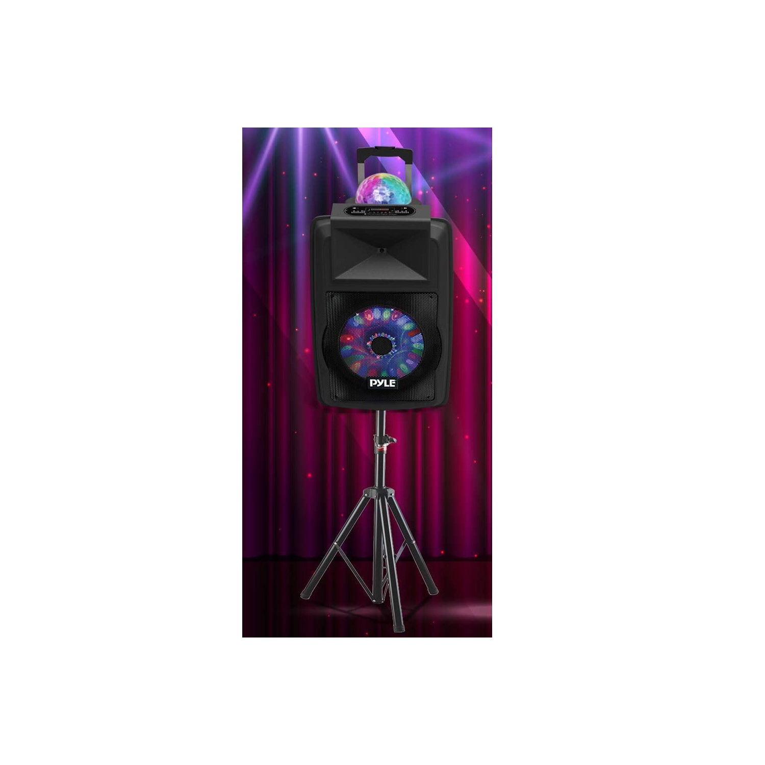 Système de karaoké extérieur sans fil 700&nbsp;W portatif pour DJ de Pyle avec lumières DEL amusantes