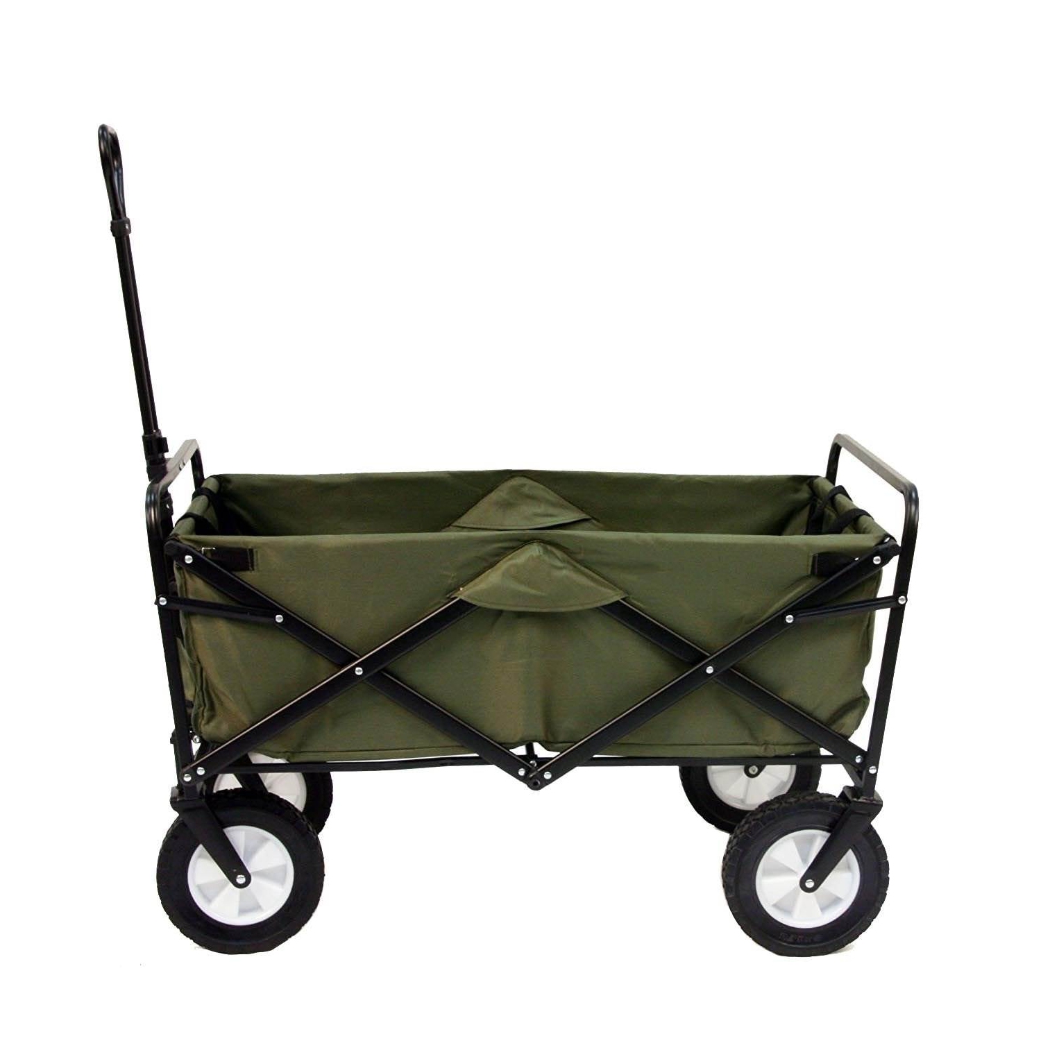 Mac Sports Collapsible Folding Outdoor Utility Garden Camping Wagon Cart, Green