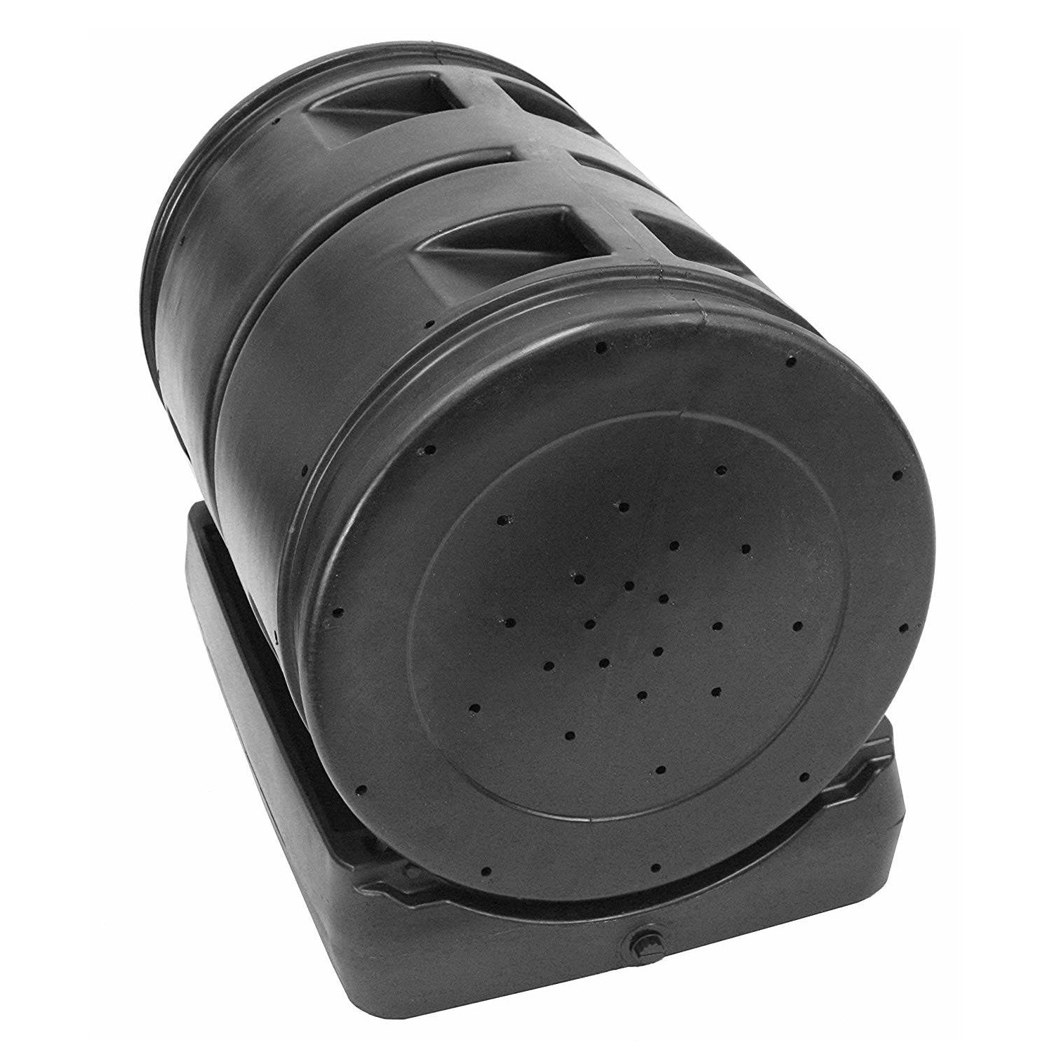 Good Ideas Compost Wizard Outdoor Garden Dual Tumbler Compost Container, Black