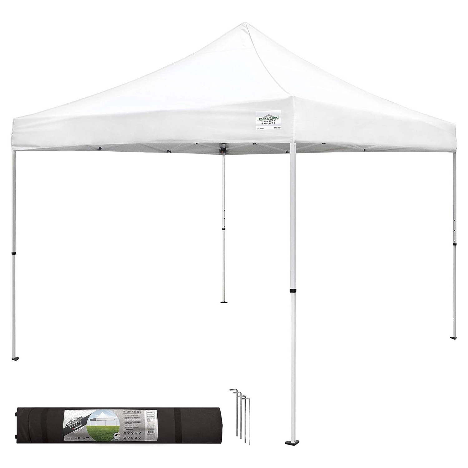 Caravan Canopy – tente télescopique à pattes droites de la série M Pro, 2 10 x 10&nbsp;pi, blanc
