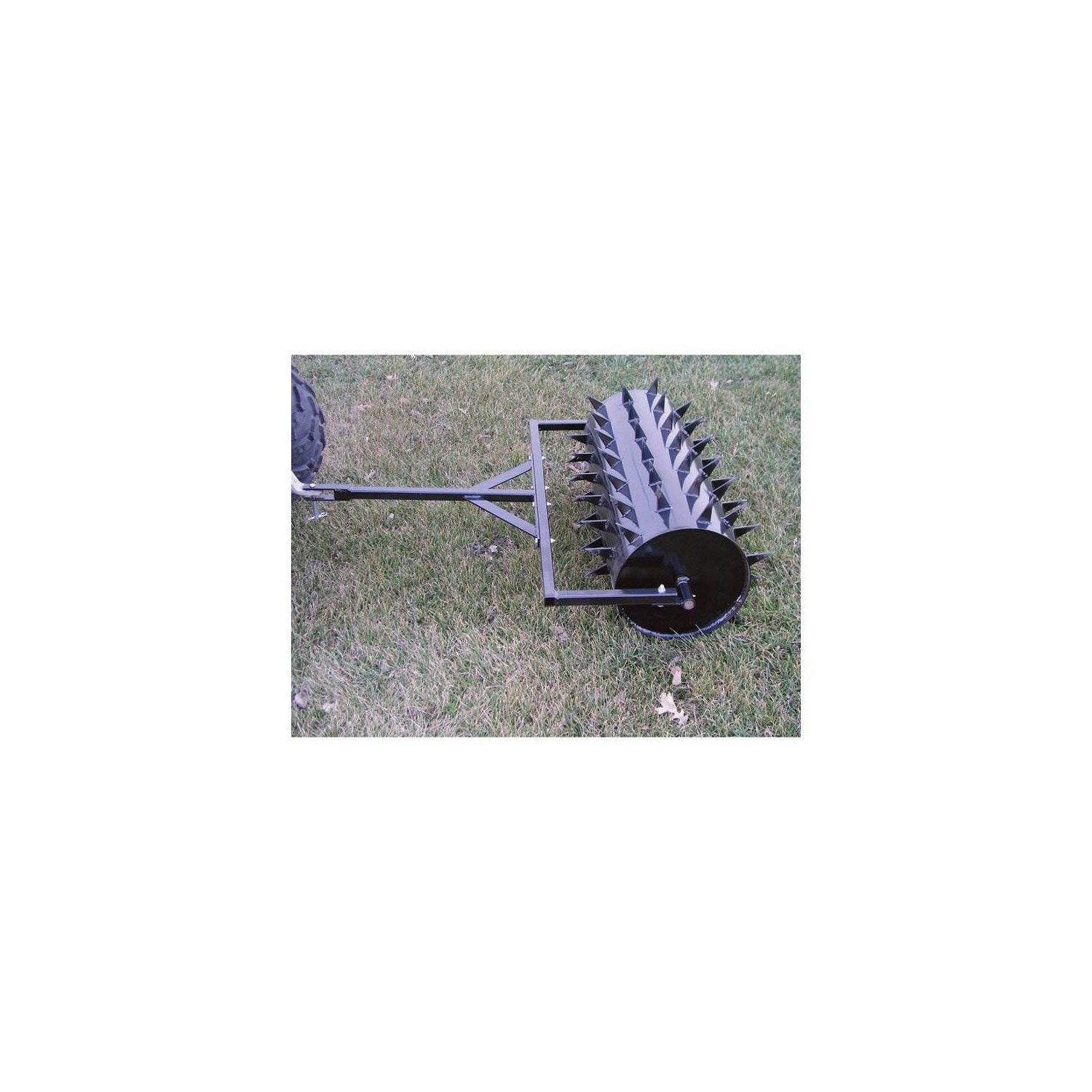 Yard Tuff Steel Spike Lawn Aerator Roller with 36-Inch Width, Black
