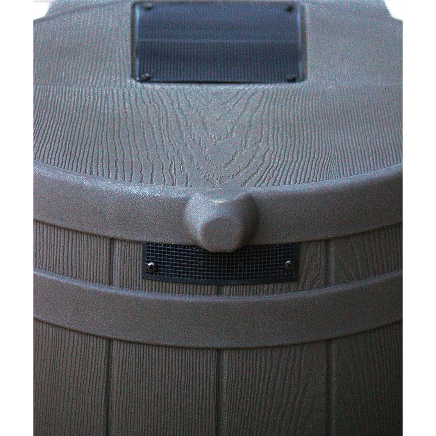 Good Ideas Rain Wizard 50 Gallon Rain Barrel Water Collector, Oak