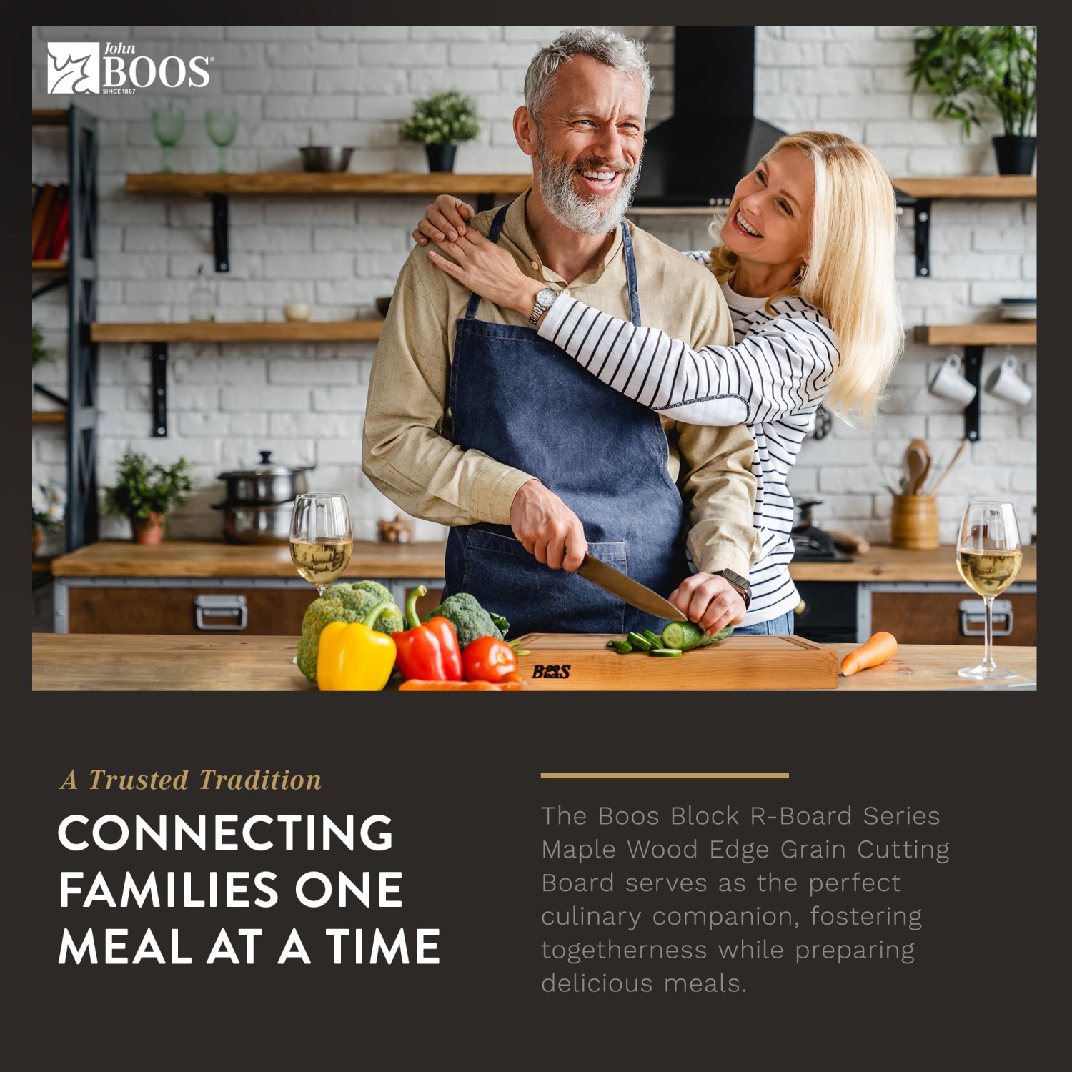 John Boos – planche à découper réversible à grain de bois de noyer, 18 x 12 x 1,5 po