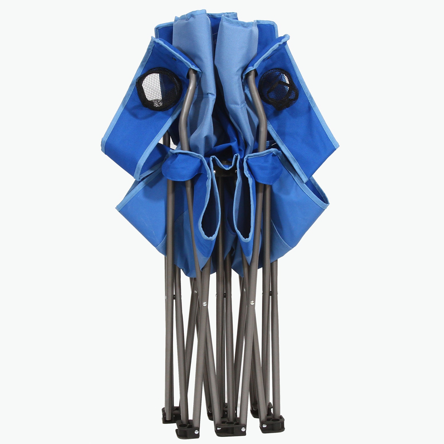 Kamp-Rite – Chaise de camping pliante pour 2&nbsp;personnes, bleu