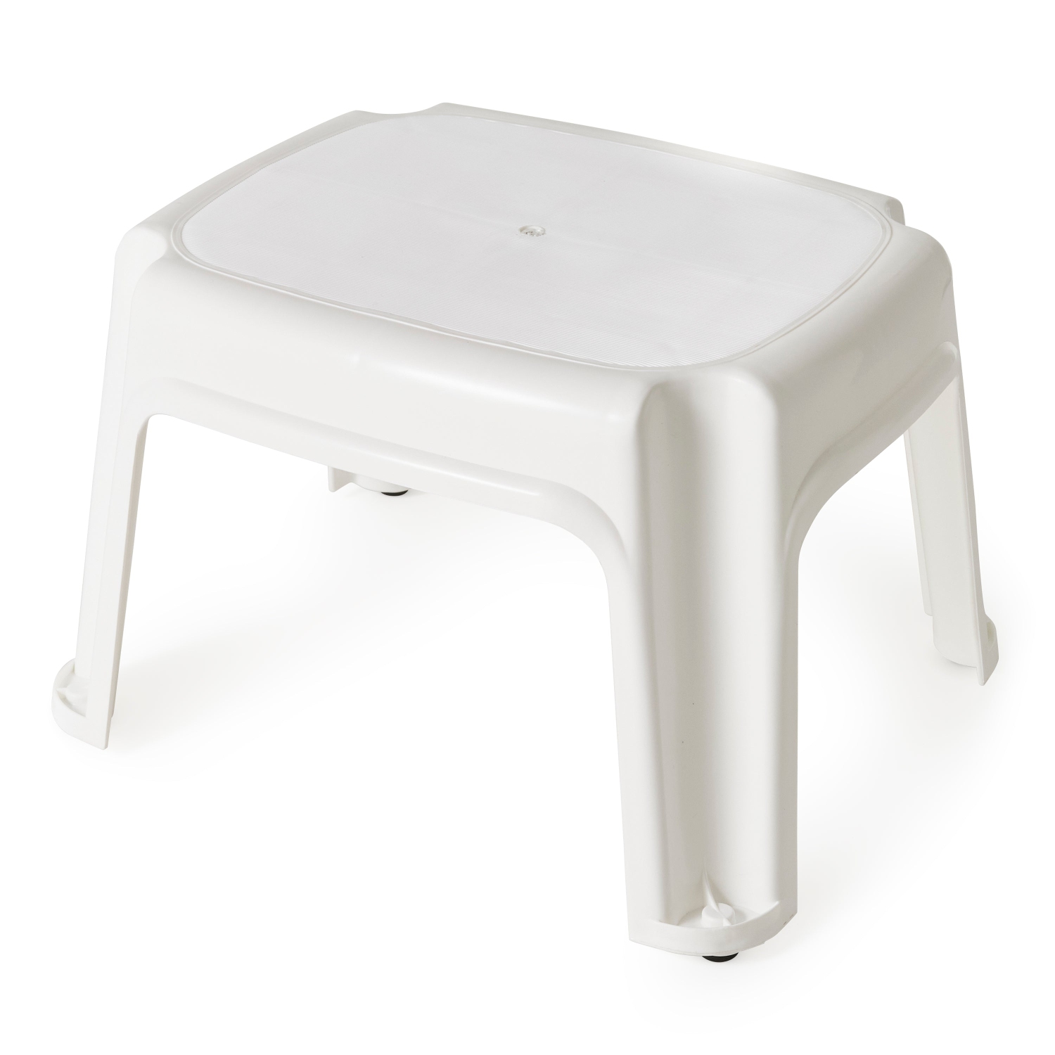 Tabouret de cuisine/maison portatif Gracious Living 9,5 en plastique, 1 marches, blanc