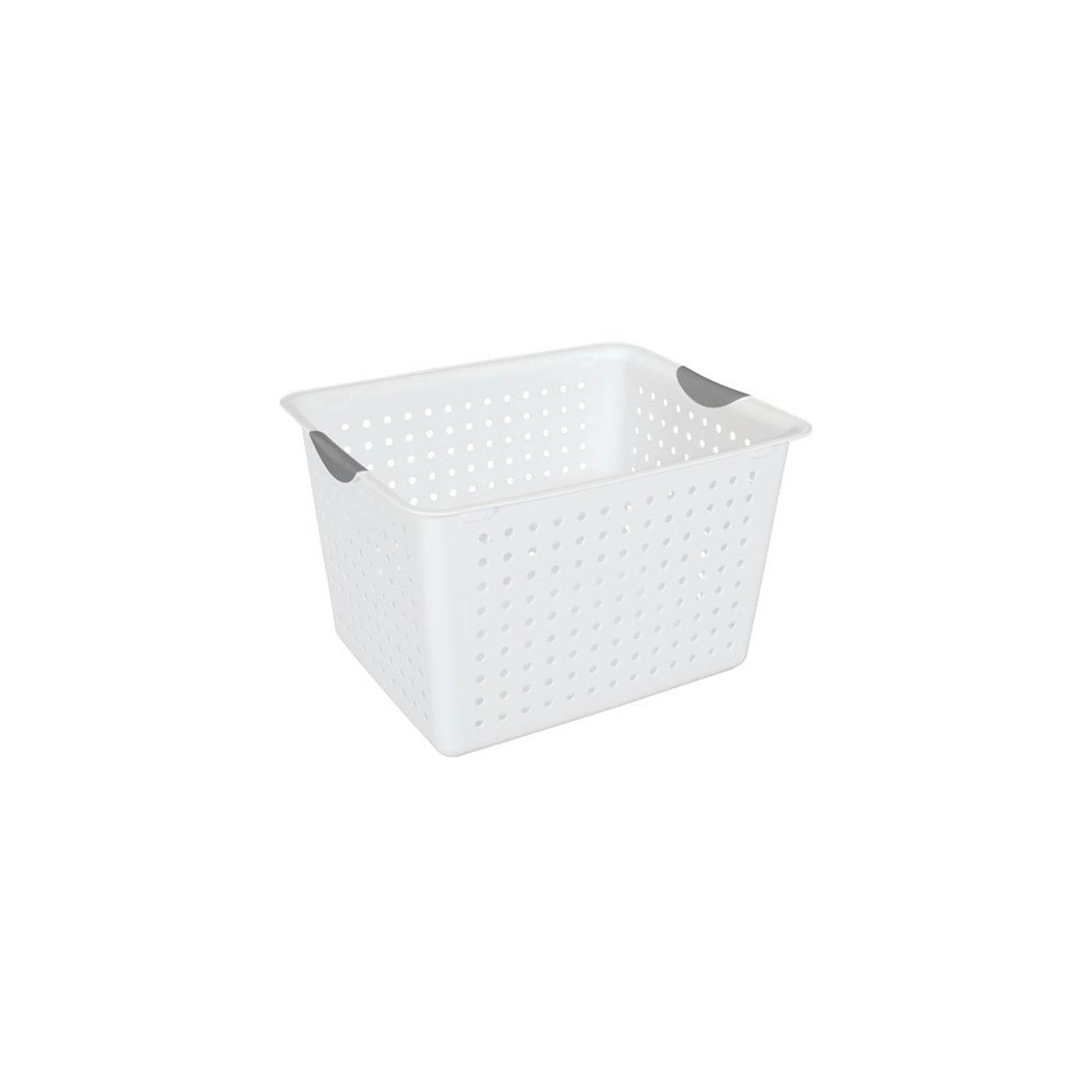 Sterilite Deep Ultra Plastic Storage Bin Organizer Basket with Handles