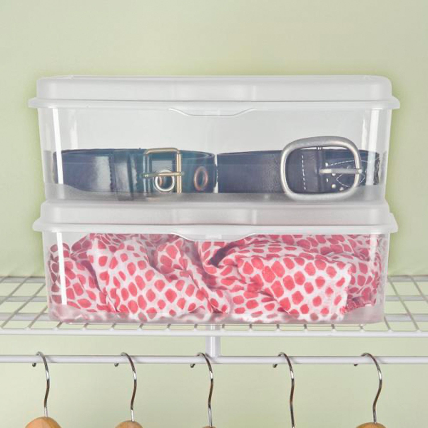 Sterilite Plastic Stacking FlipTop Latching Storage Box Container, Clear 24 Pack