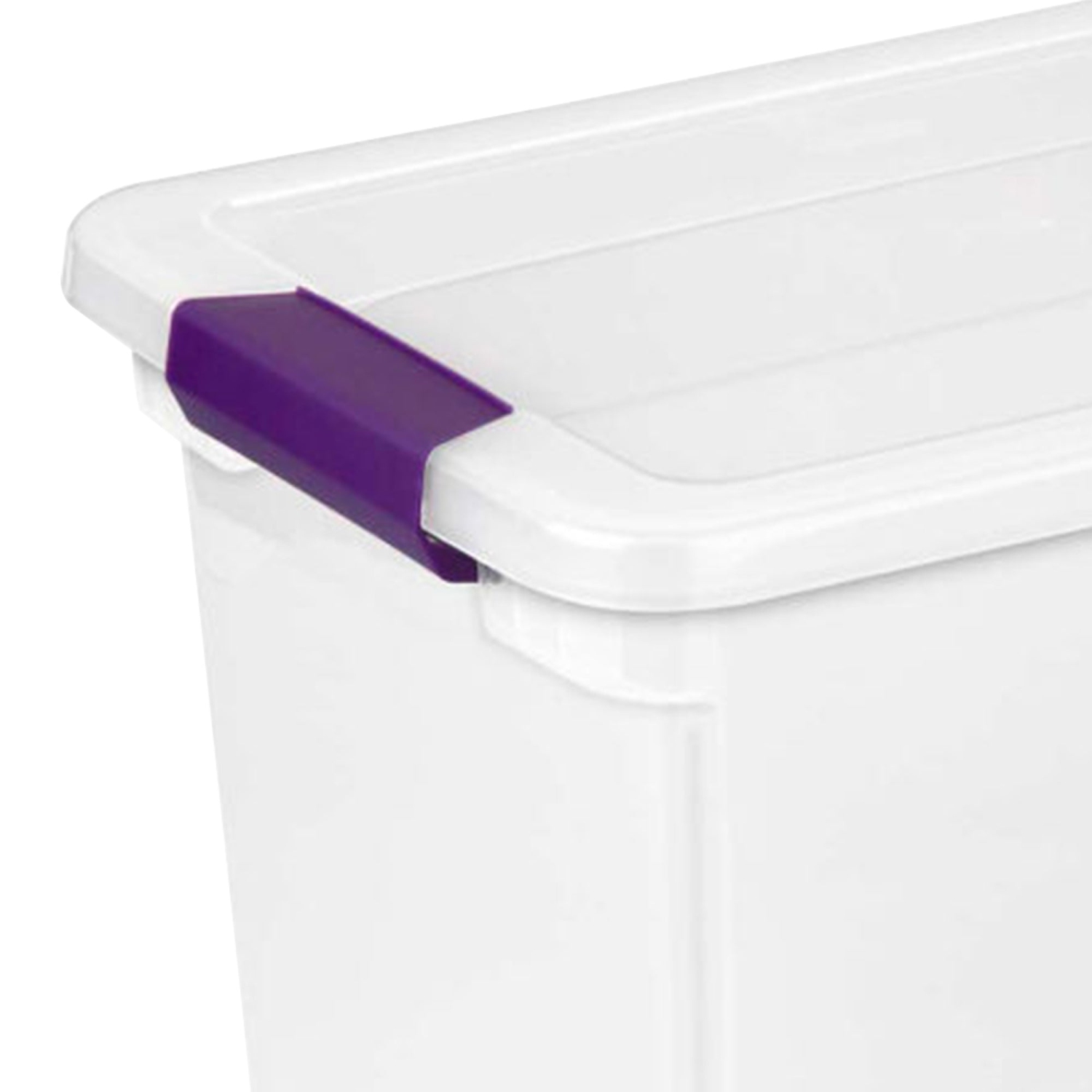 Sterilite 27 Qt ClearView Latch Storage Stackable Bin with Latching Lid, 24 Pack