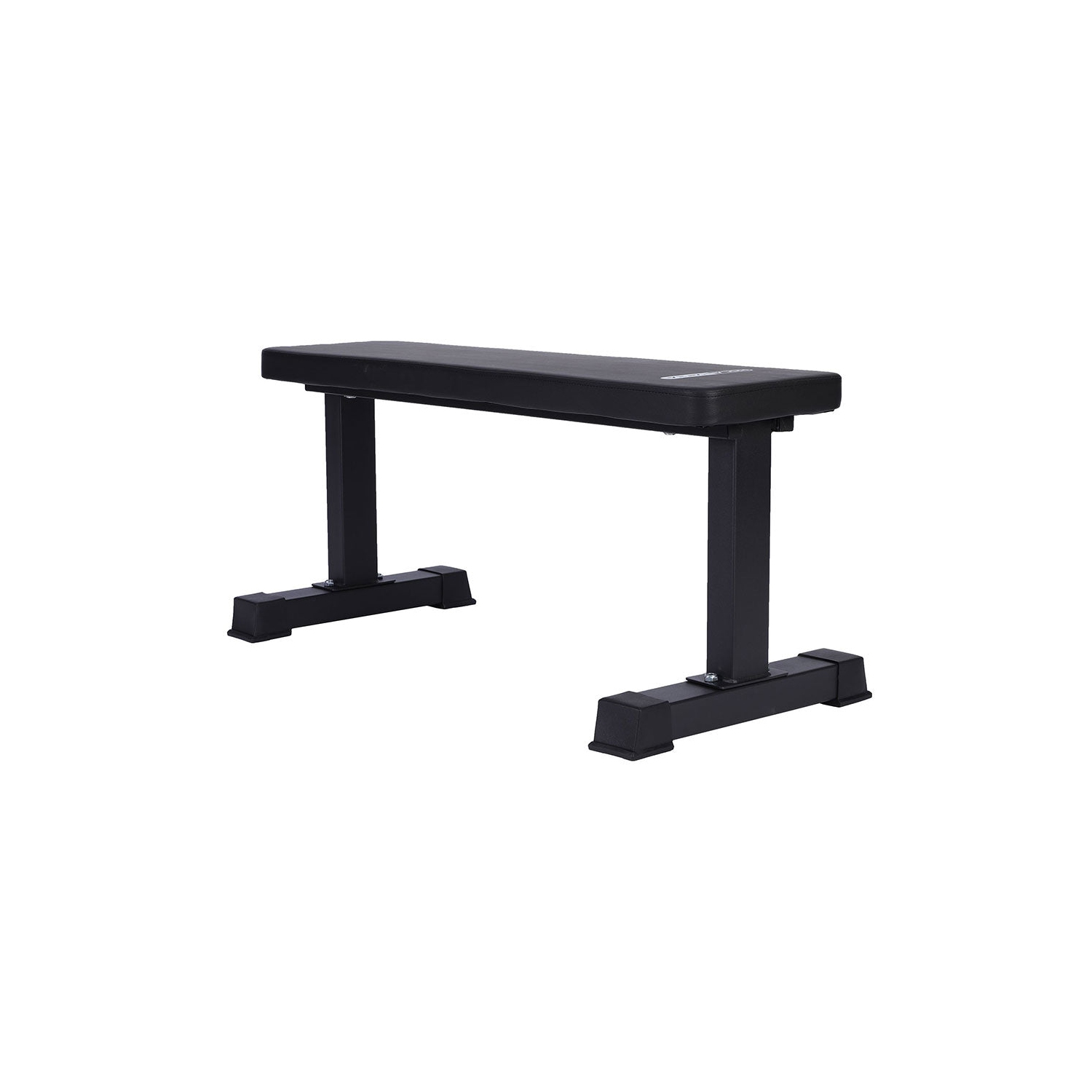 HolaHatha Steel Frame Foam Padded Flat Freeweight Bench for Weight Training