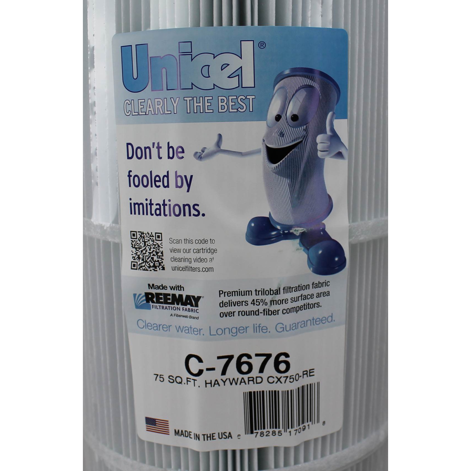 Unicel C-7676 Replacement 75 Sq Ft Pool Hot Tub Spa Filter Cartridge, 108 Pleats