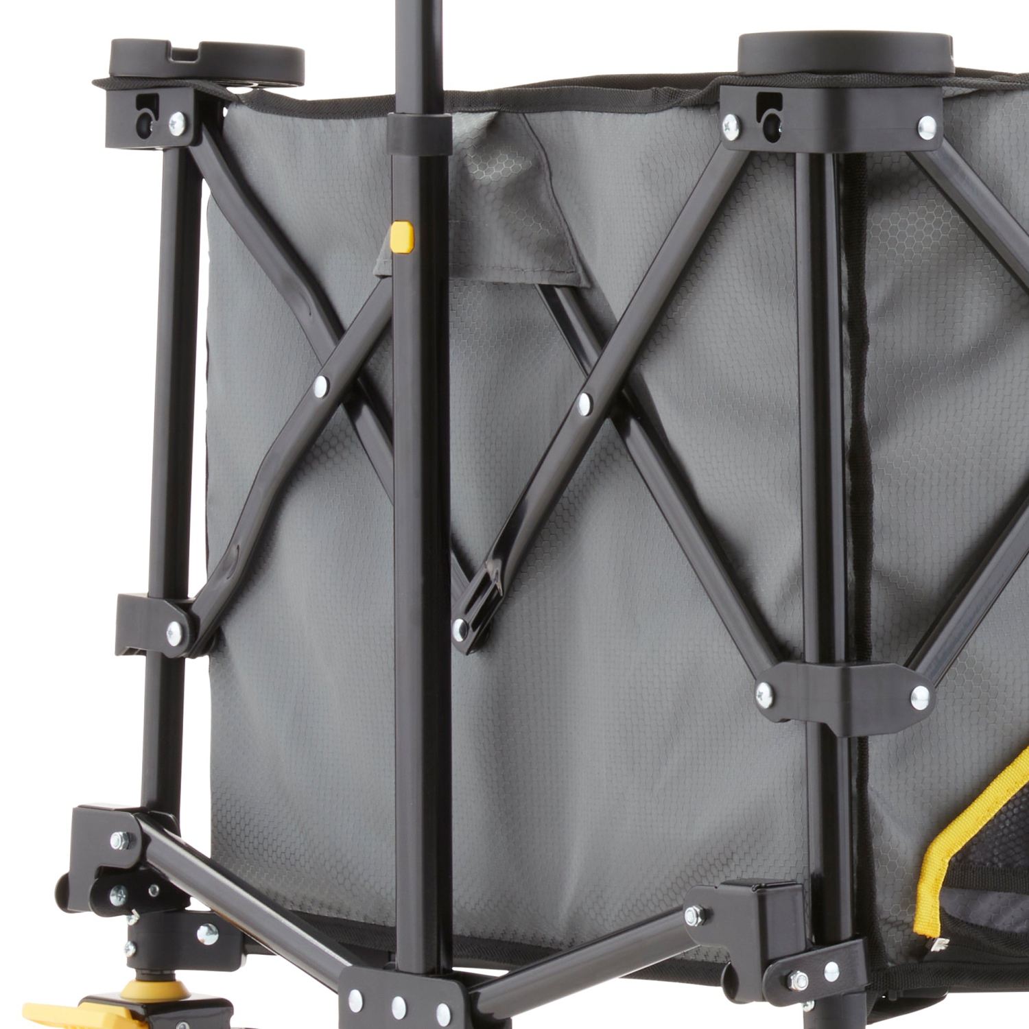 Chariot utilitaire de plage pliable de 7 pieds cubes Gorilla avec lit surdimensionné, gris