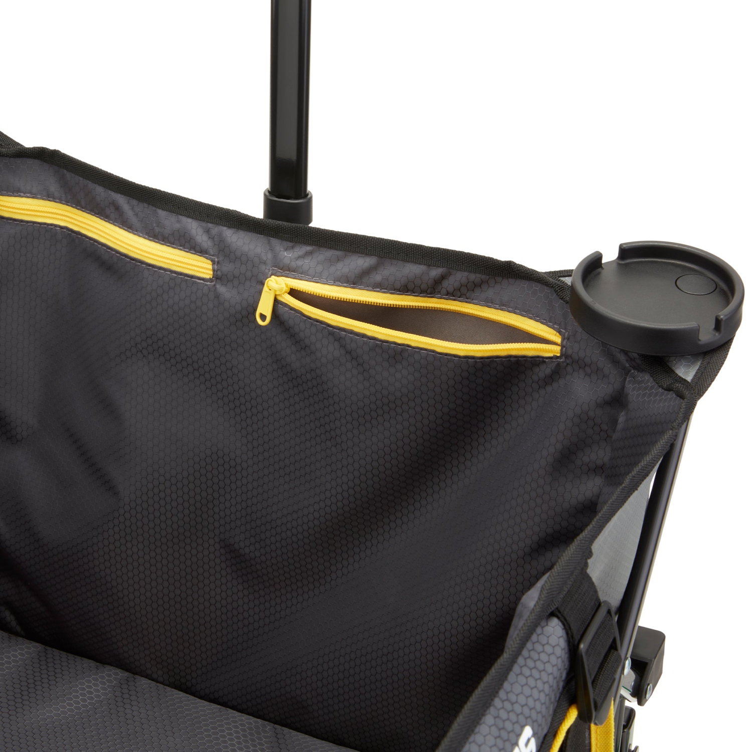 Chariot utilitaire de plage pliable de 7 pieds cubes Gorilla avec lit surdimensionné, gris