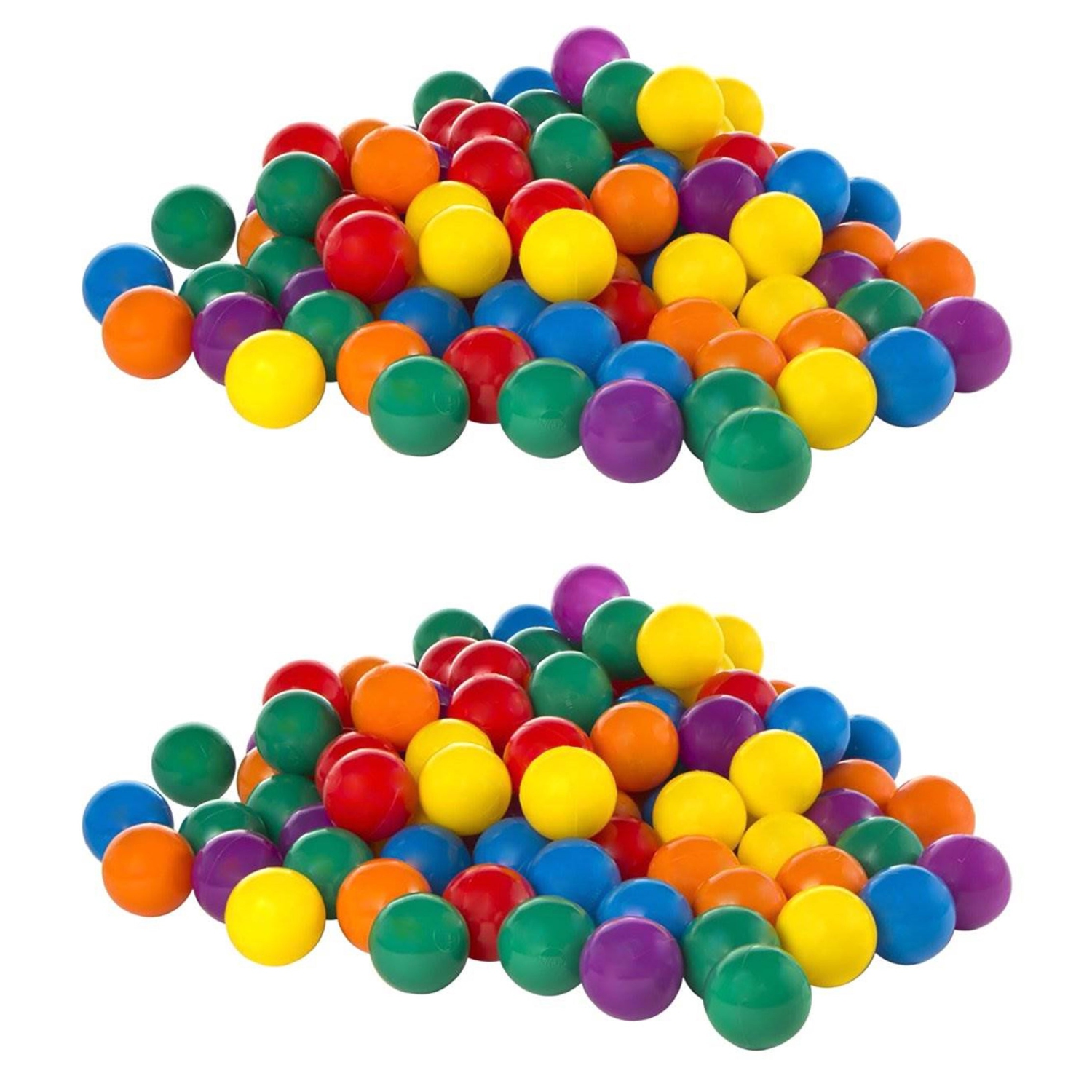 100 Pack Intex Small Plastic Multi-Colored Fun Ballz For A Ball Pit