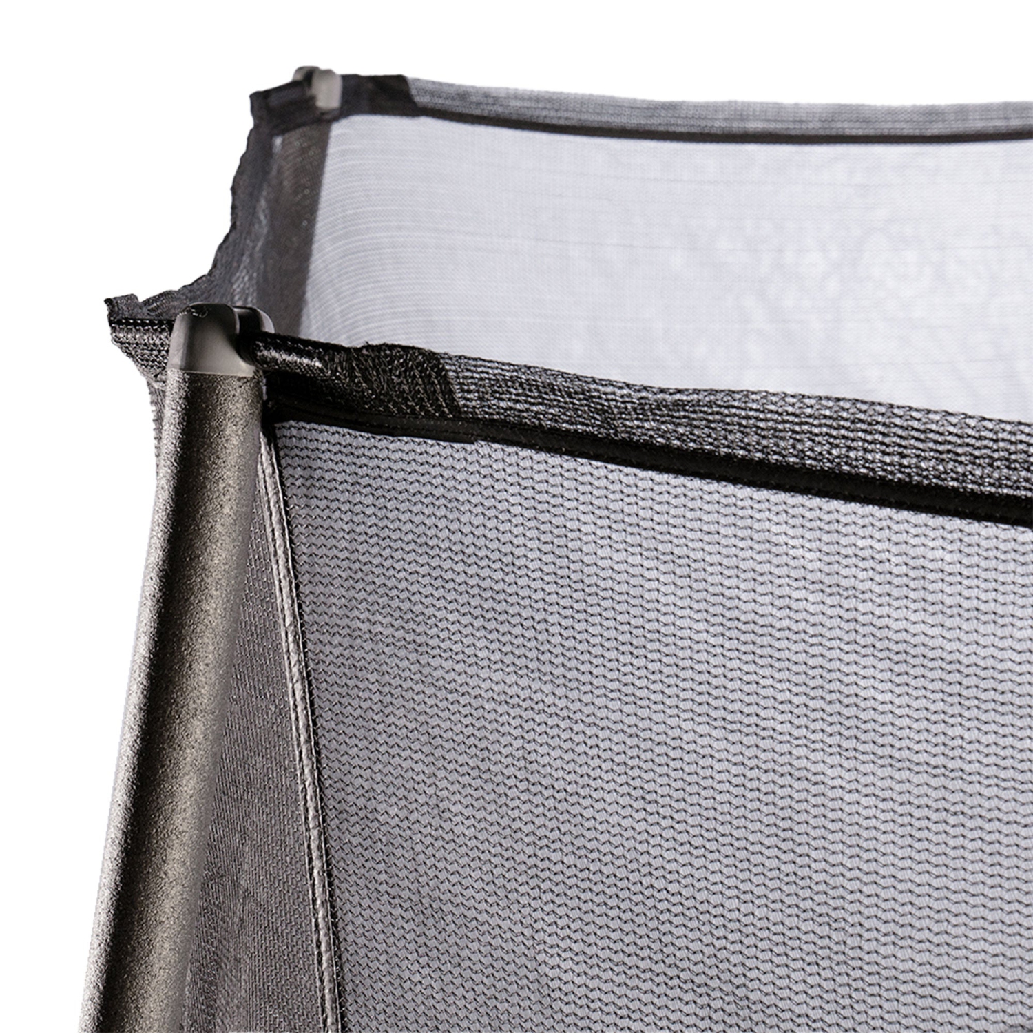 JumpKing – trampoline de 14 pi avec système de protection, noir/vert lime