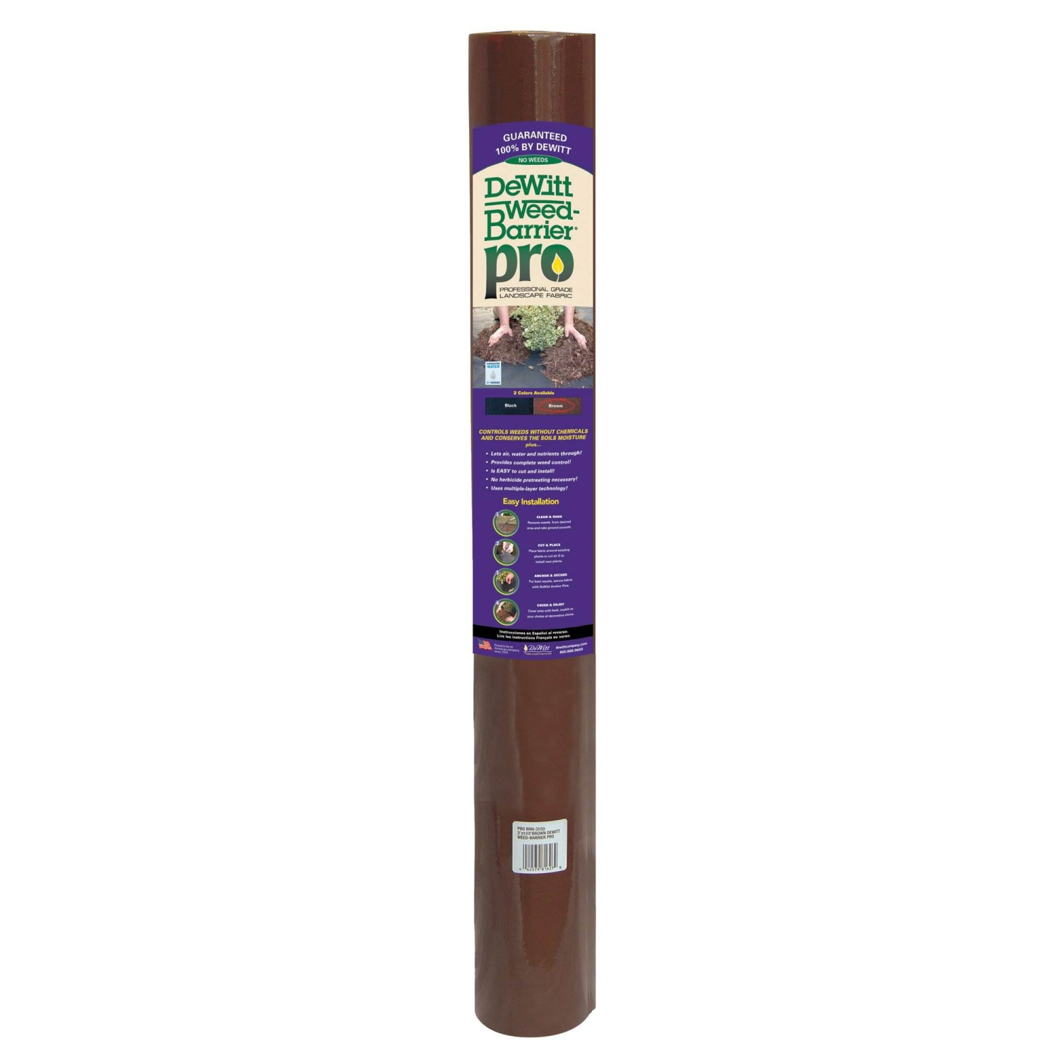 DeWitt Barrier Pro Landscape Fabric in Brown, 4' x 300' Refill