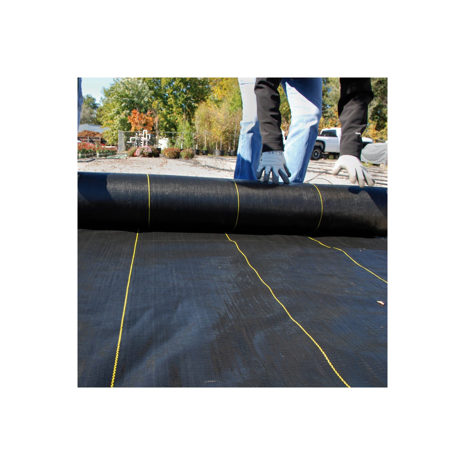 DeWitt Sunbelt Woven Weed Barrier Landscape Fabric, 4 Foot x 300 Foot