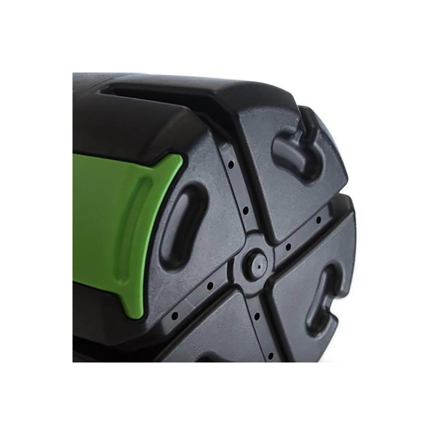 FCMP Outdoor HOTFROG 37 Gallon Chamber Rolling Compost Tumbler Bin