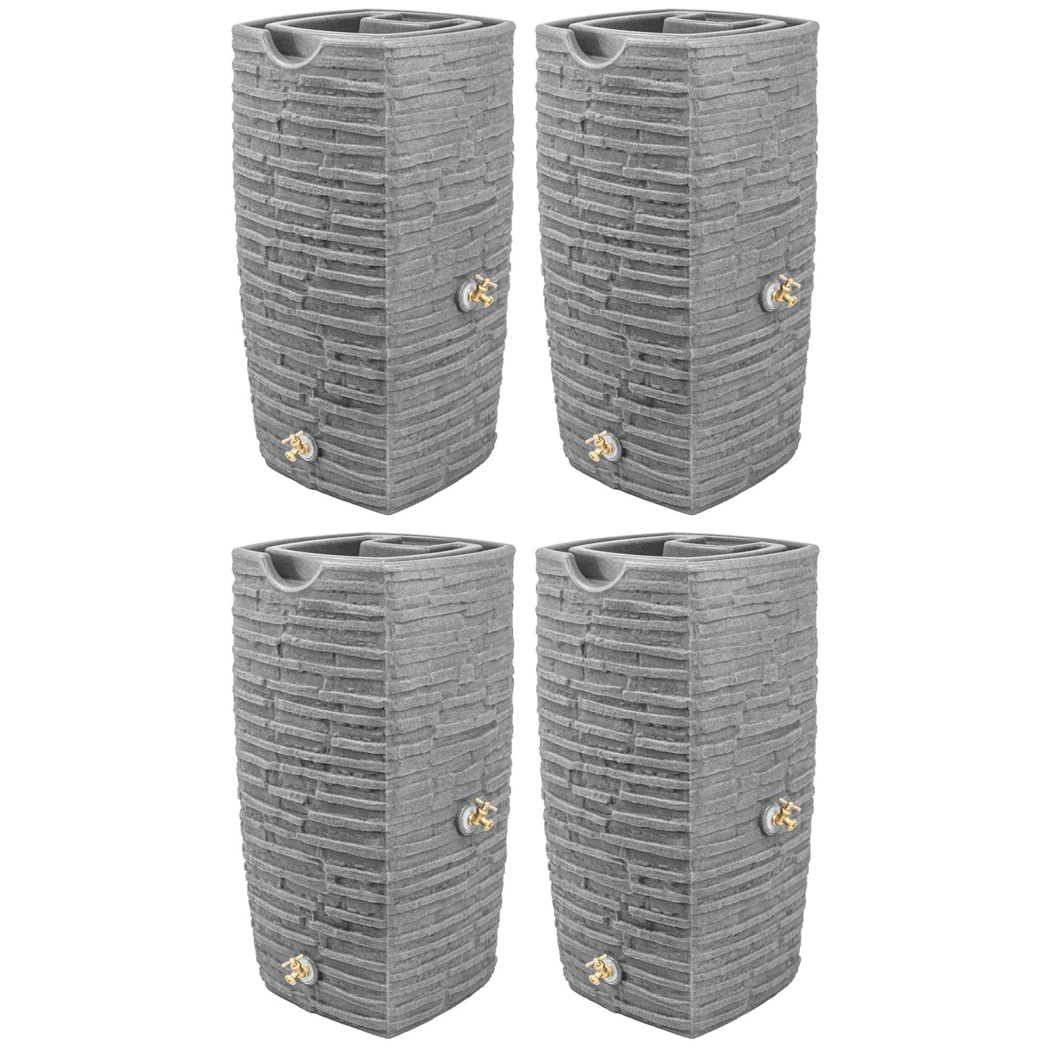 Good Ideas – Rain Saver, Riverwalk, 50 gallons, granite foncé