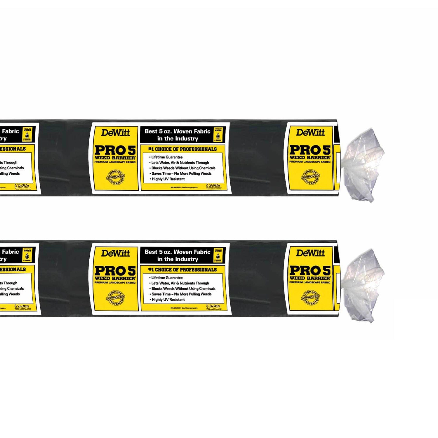 DeWitt – toile de protection contre les mauvaises herbes P5 Pro 5, 5 oz, 5 x 250 pi