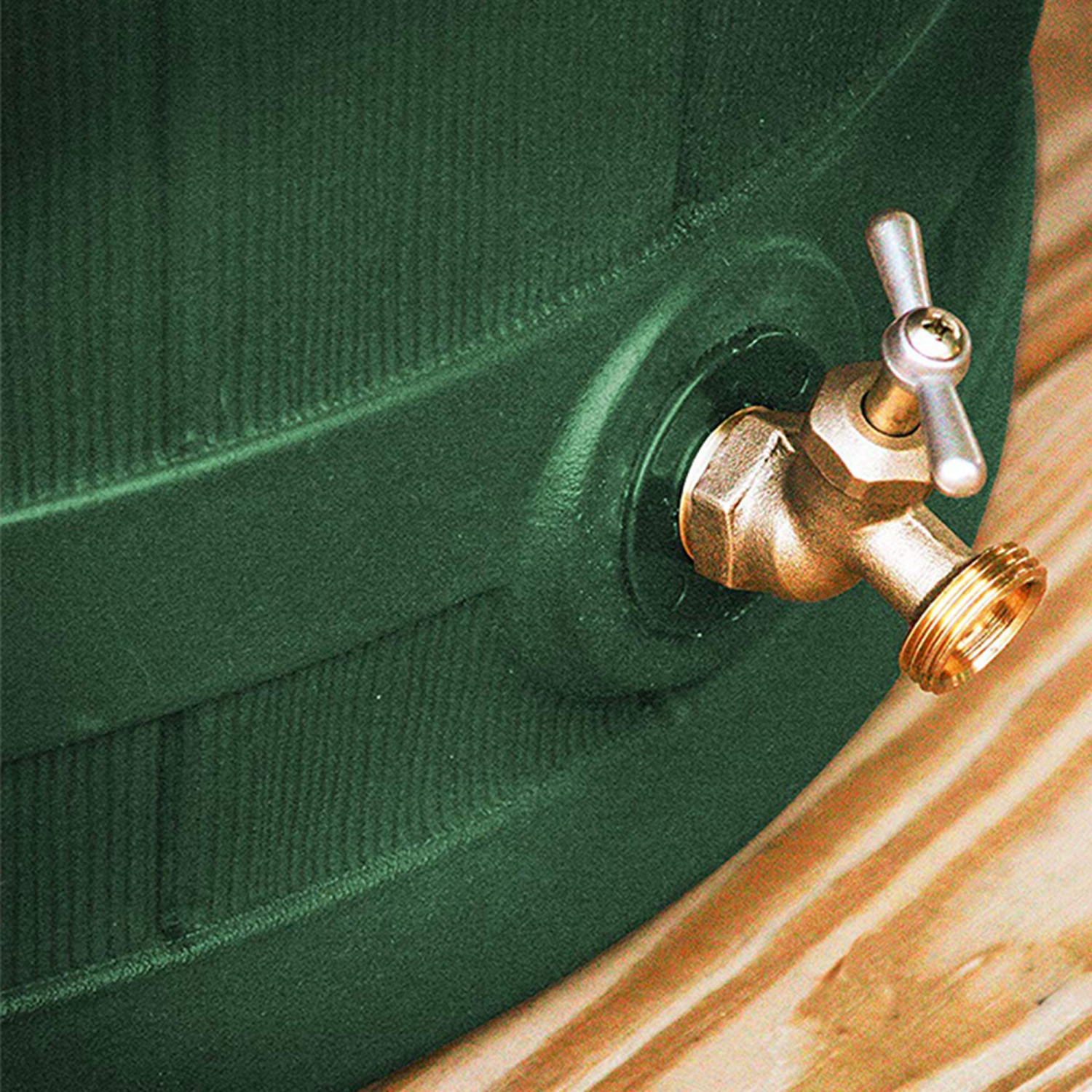 Good Ideas Rain Wizard Water Storage 50 Gallon Capacity Barrel, Green,