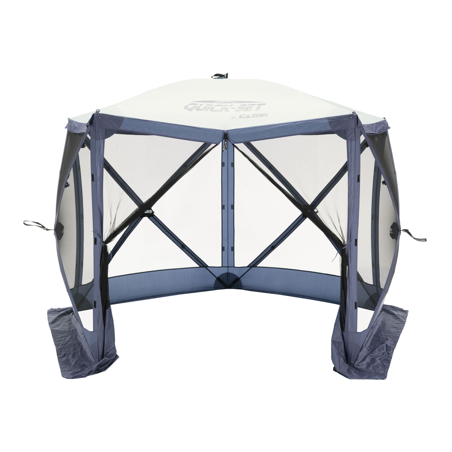 Abri de camping portatif de 9 x 9 pi Venture à montage rapide, bleu