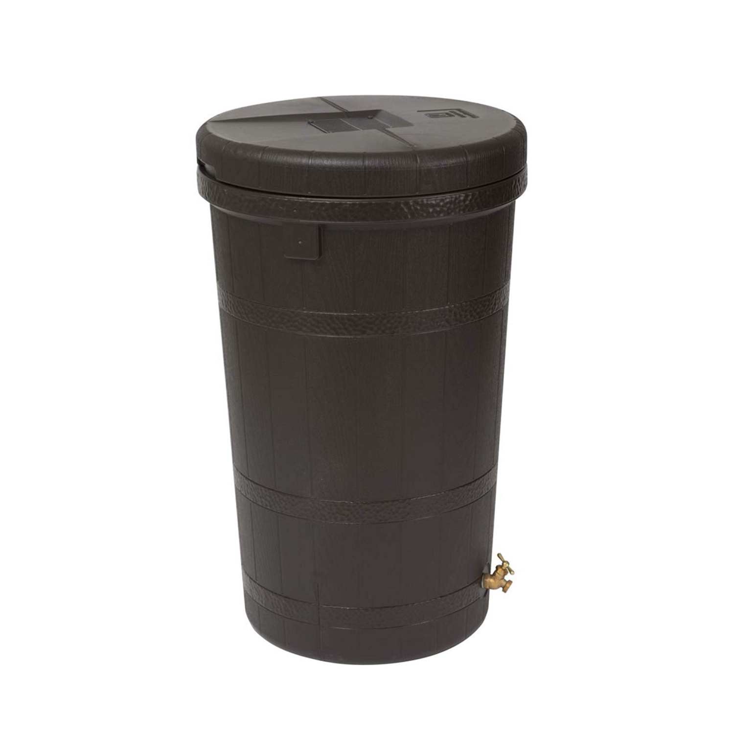 Good Ideas Aspen 50 Gal Rain Barrel Rain Collector Saver w/Brass Spigot