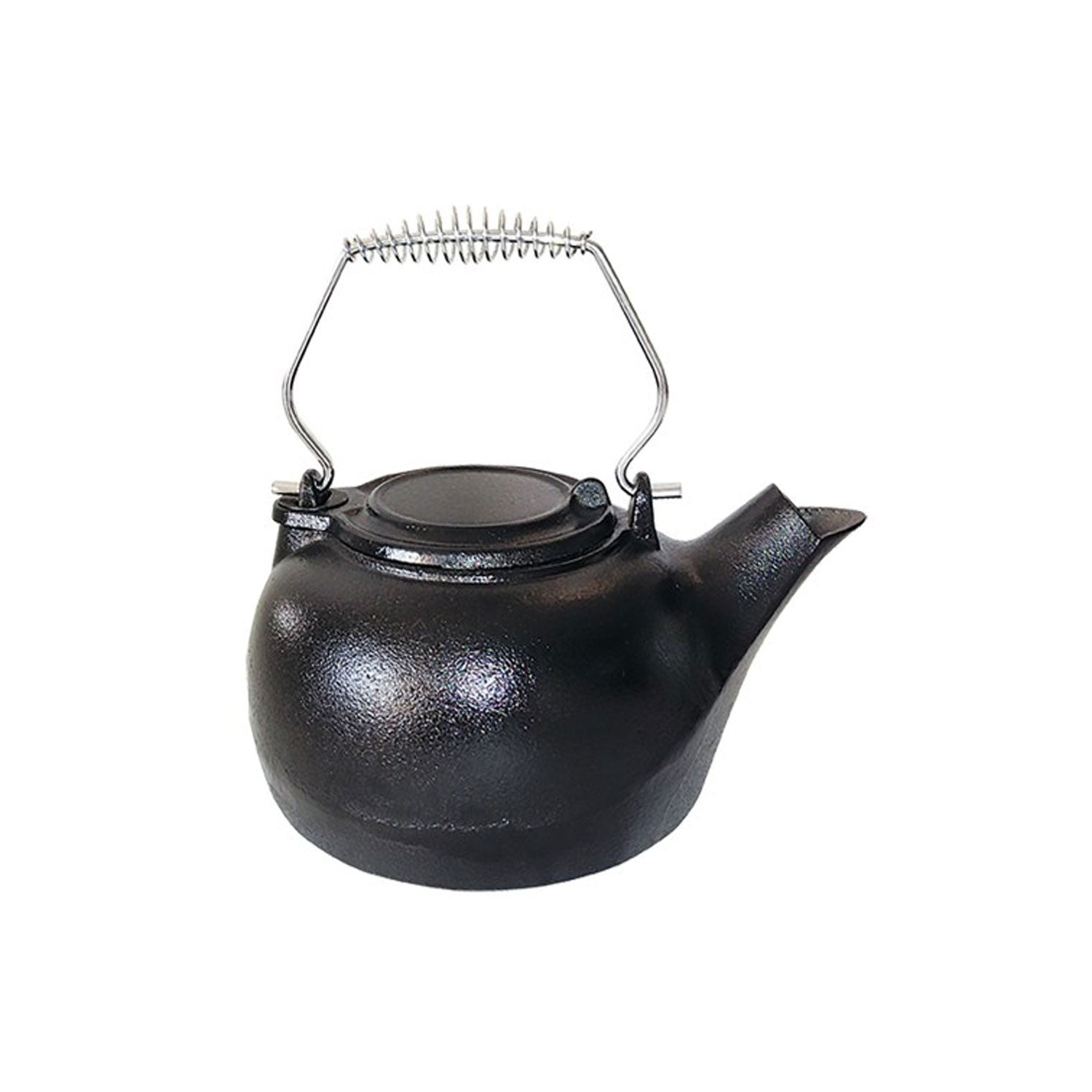 Vogelzang TK-02 3 Quart Cast Iron Tea Kettle Stove Steamer Humidifier, Black