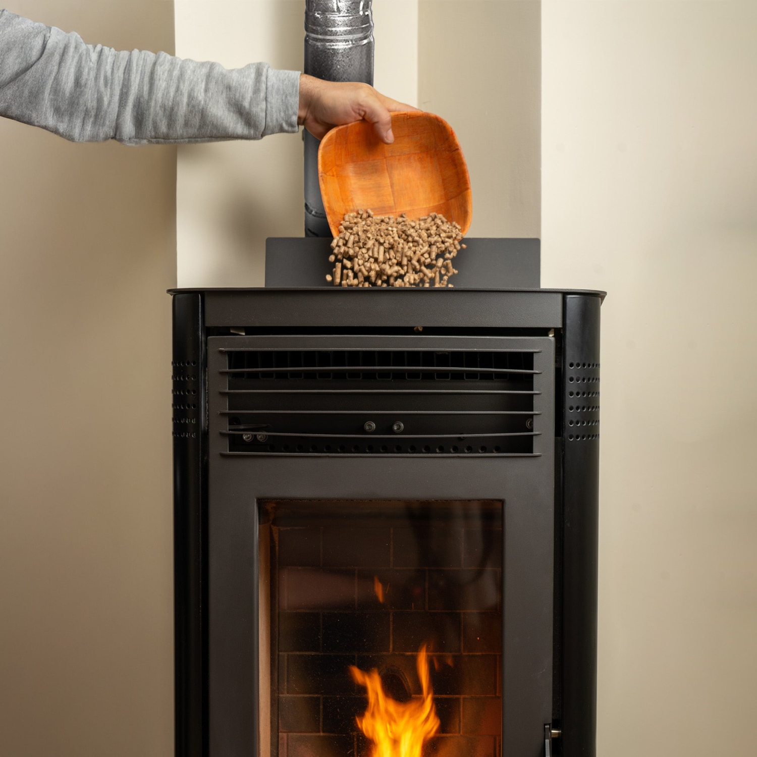 Tuyau de poêle droit en acier à double paroi de 36 po de long et de 3 po de diamètre DuraVent PelletVent