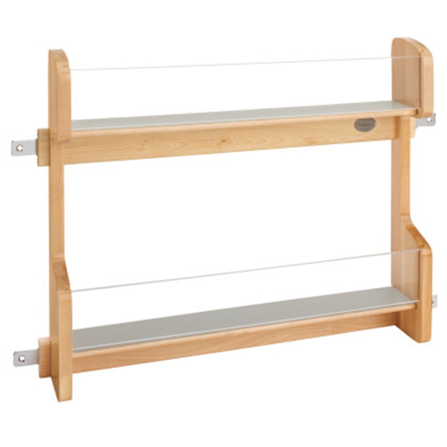 Rev-A-Shelf 4VR-24-1 2 Tier 24 In Door Mount Vanity Storage Rack, Natural Maple