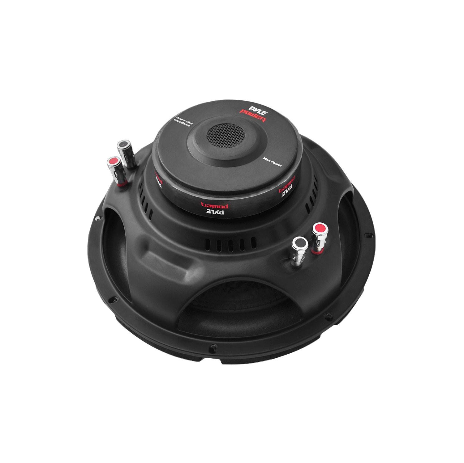 Pyle PLPW10 deniers – haut-parleur d’extrêmes graves audio pour l’auto 2000 W 10 po, h.-p. graves, graves, DVC 4 Ohm, paq. 2