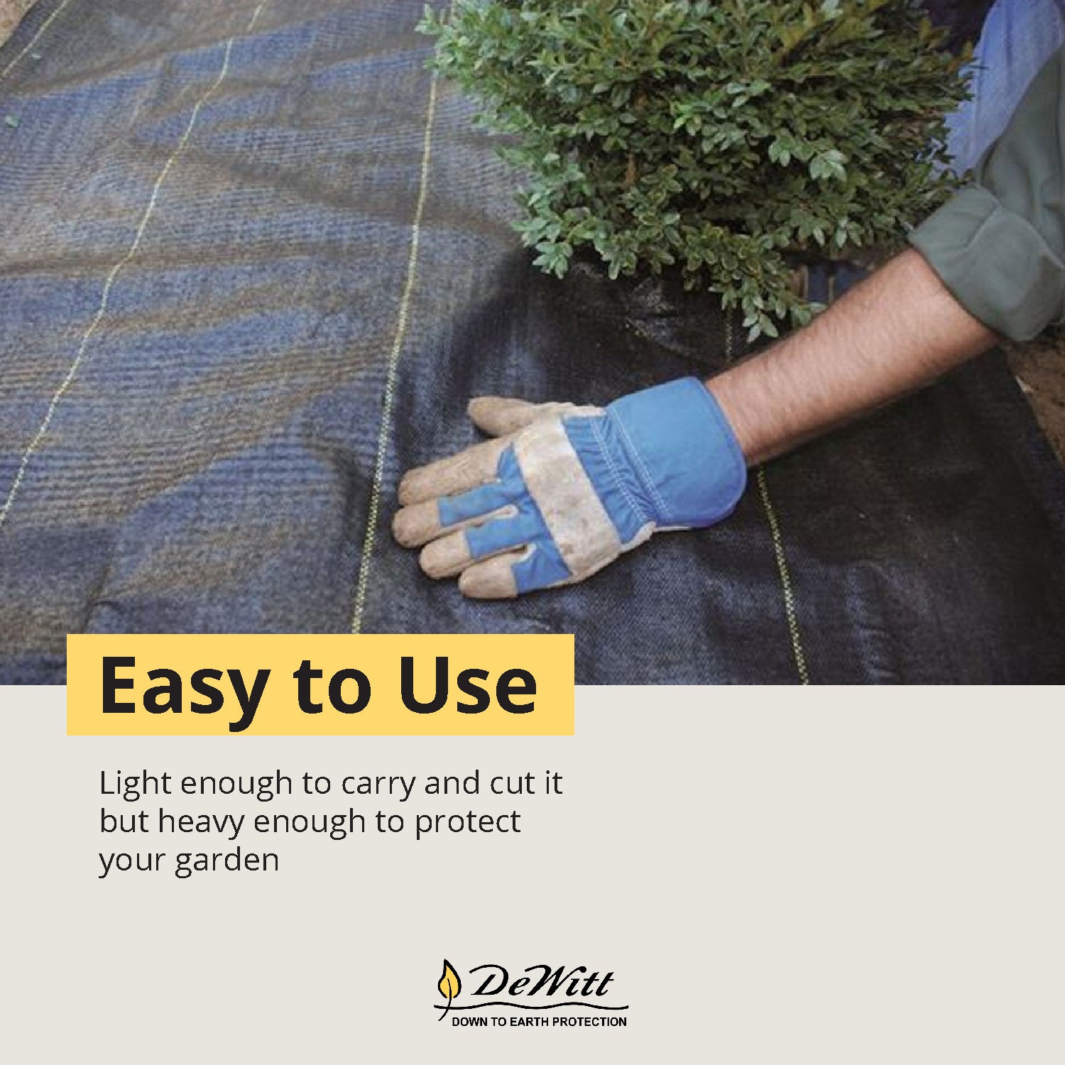 DeWitt – couvre-sol en tissu large de 6 pi pour toile de fond, 300 pi